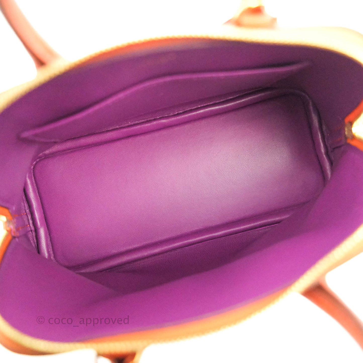 Hermès Bolide Mini 1923 Evercolour Terre Battue/Anemone Verso Gold Hardware
