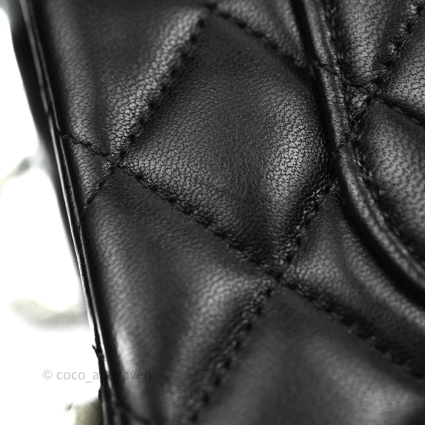 Chanel Small S/M Classic Flap Black Lambskin Silver Hardware