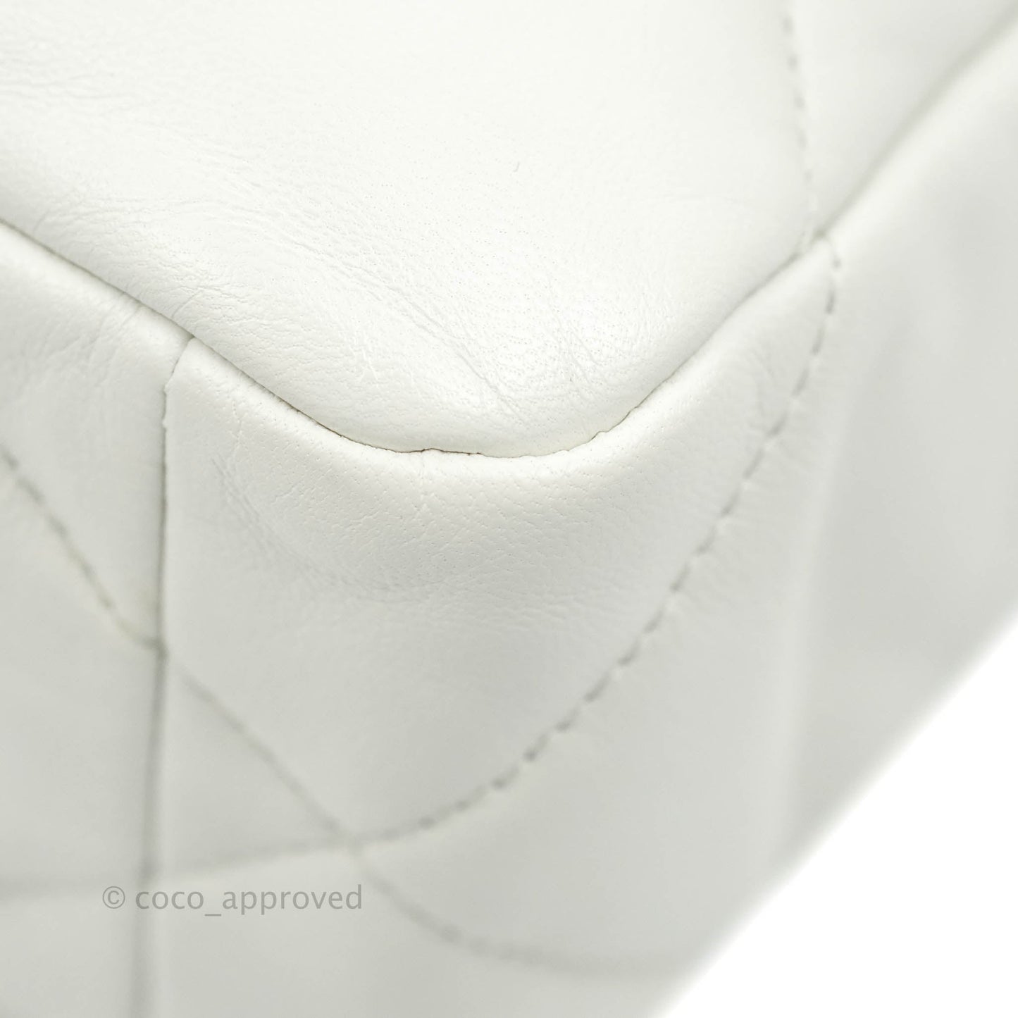 Chanel 19 Small White Goatskin Mixed Hardware 20A