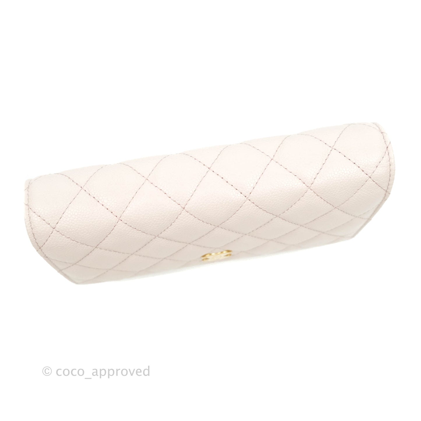 Chanel Quilted WOC Lilac Caviar CC Coco Chain Gold Hardware