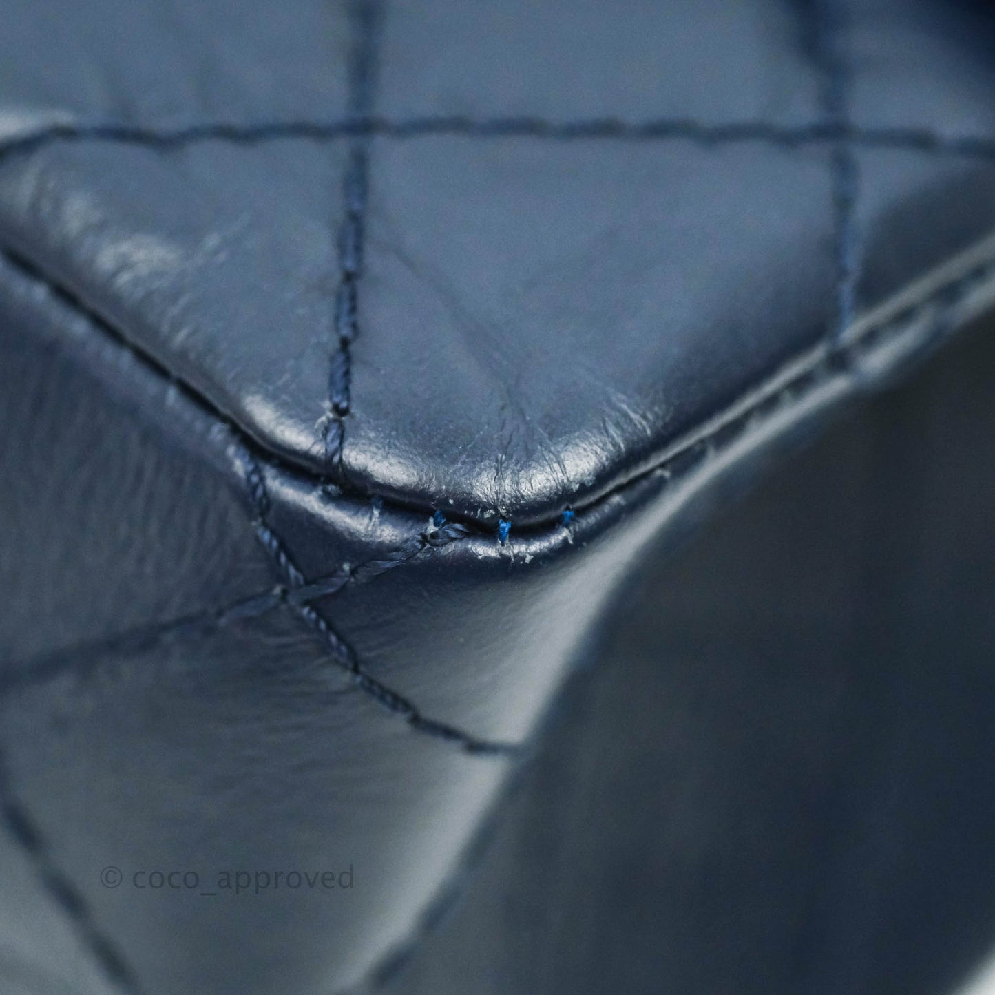 Chanel Reissue Quilted Navy Aged Calfskin Aged Gold Hardware 225