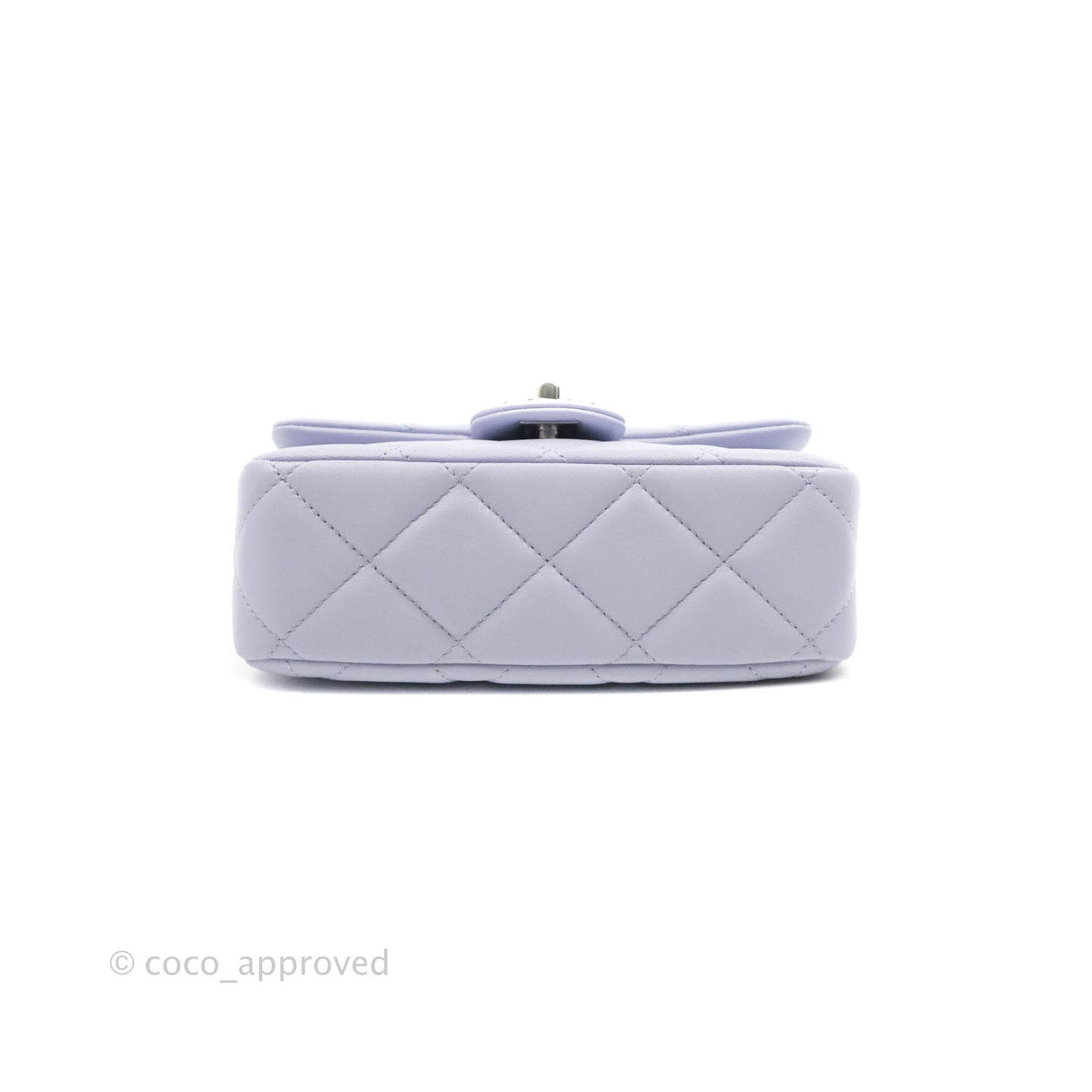 Chanel Quilted My Perfect Mini With Pearl Lilac Lambskin Silver Hardware