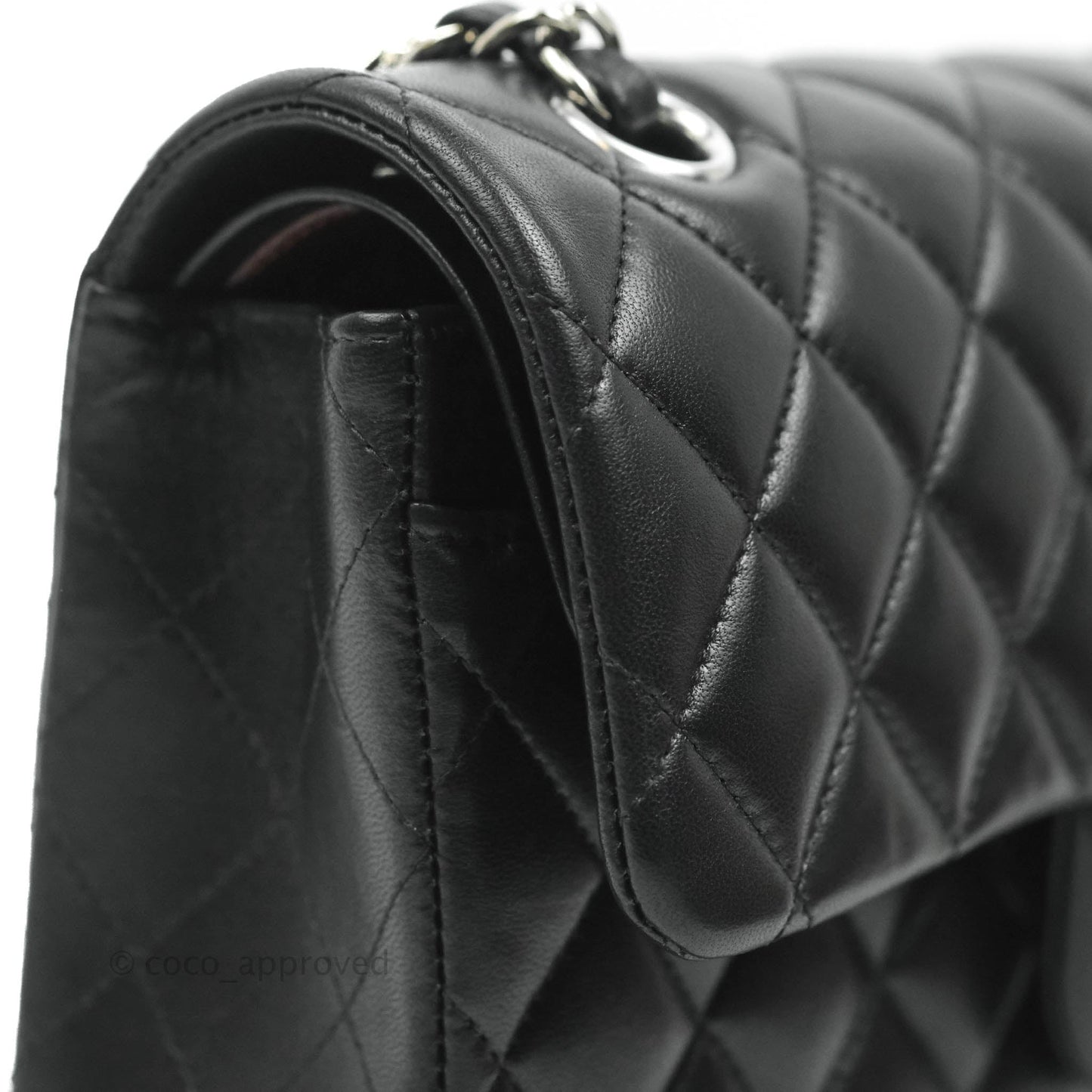 Chanel Small S/M Classic Flap Black Lambskin Silver Hardware
