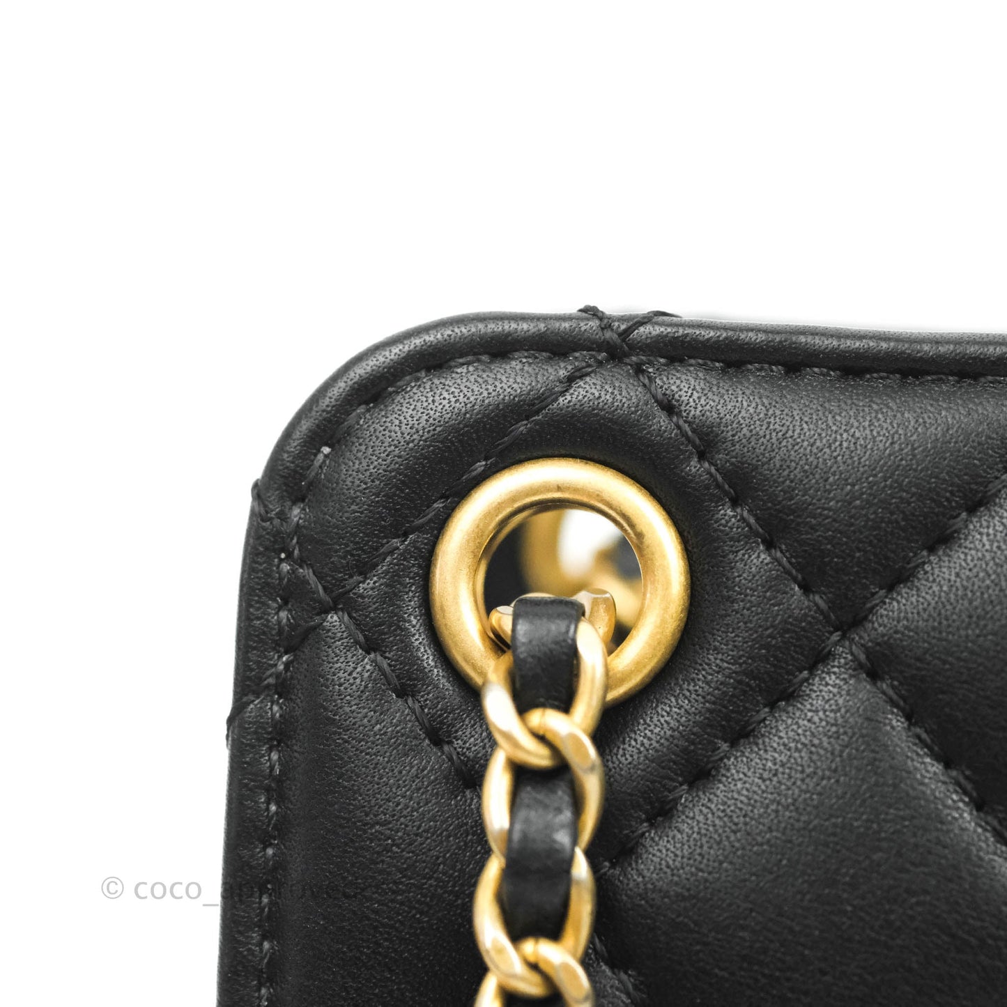 Chanel Small Accordion Tote Bag Black Calfskin Gold Hardware