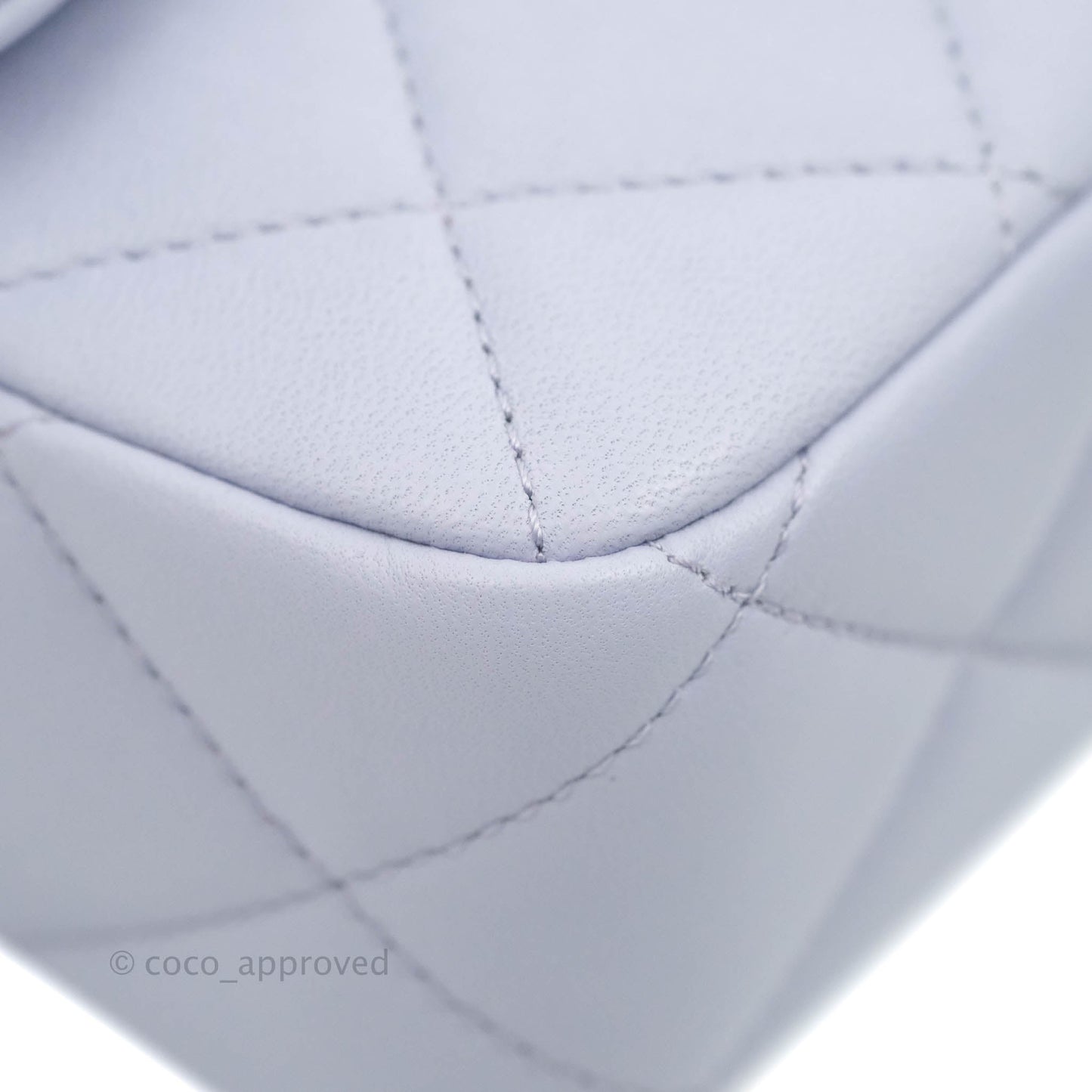 Chanel Quilted My Perfect Mini With Pearl Lilac Lambskin Silver Hardware