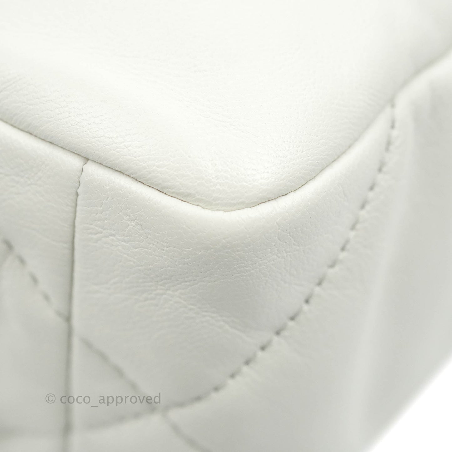 Chanel 19 Small White Goatskin Mixed Hardware 20A