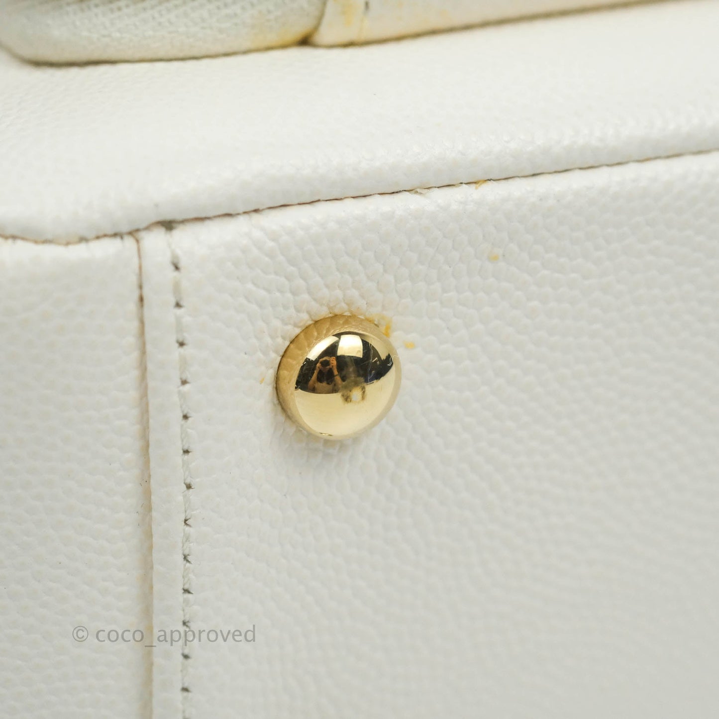 Chanel Quilted Medium Business Affinity Flap White Caviar Gold Hardware