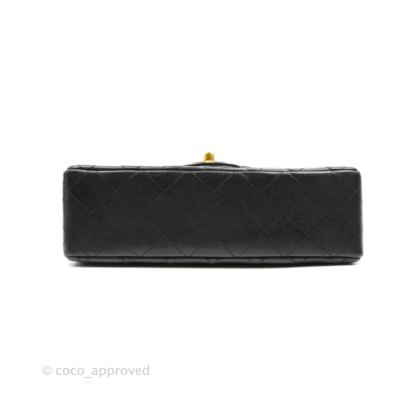 Chanel Classic Vintage Small S/M Flap Black Lambskin 24K Gold Hardware