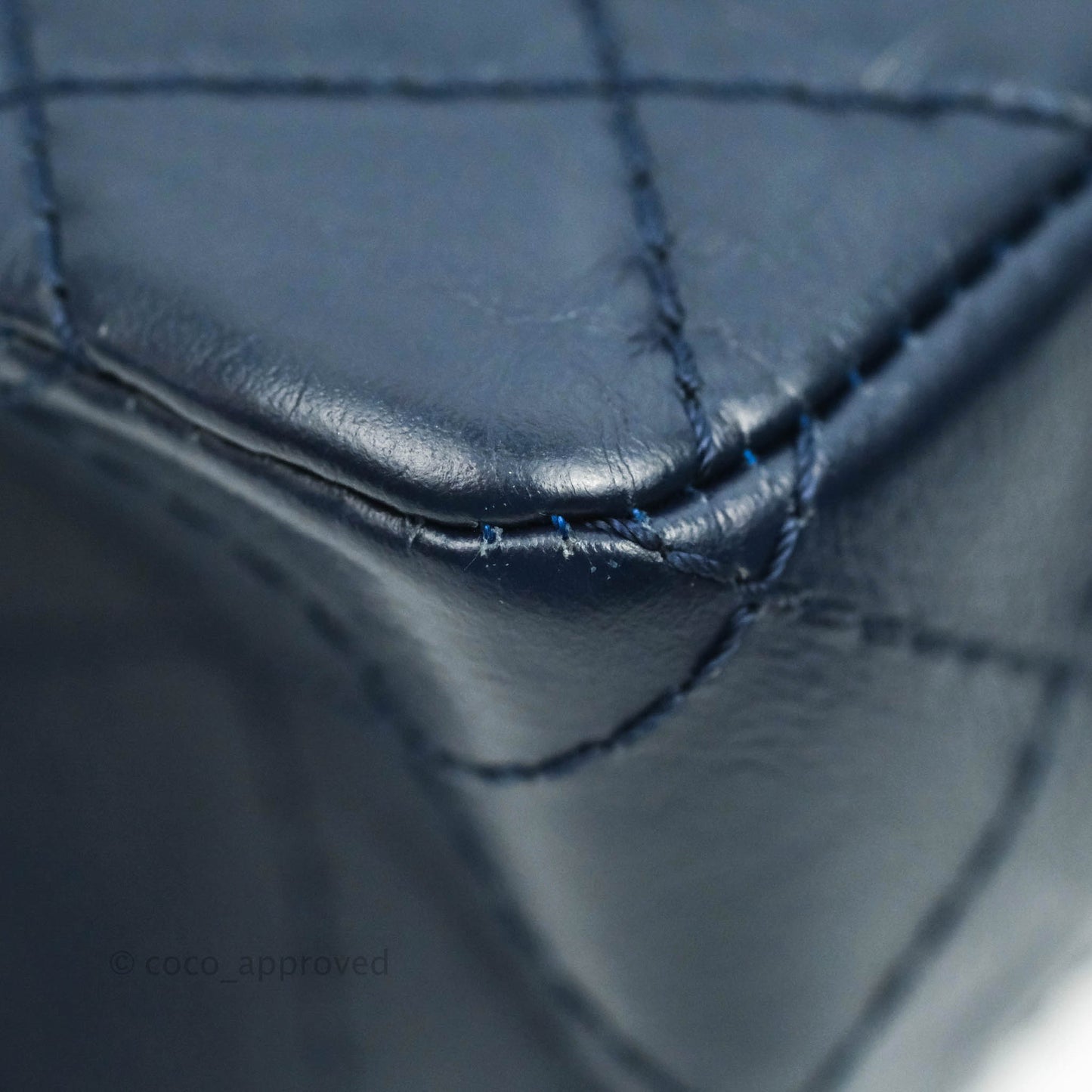 Chanel Reissue Quilted Navy Aged Calfskin Aged Gold Hardware 225