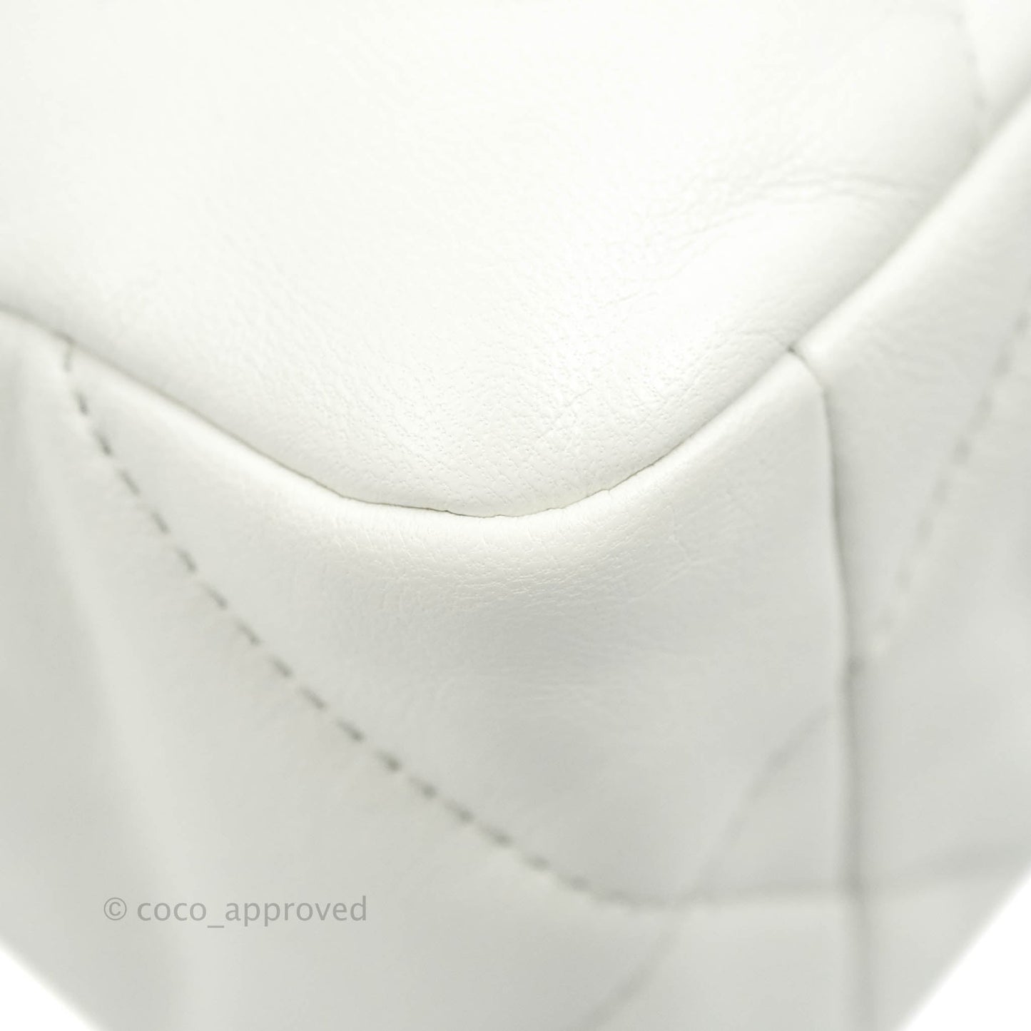 Chanel 19 Small White Goatskin Mixed Hardware 20A