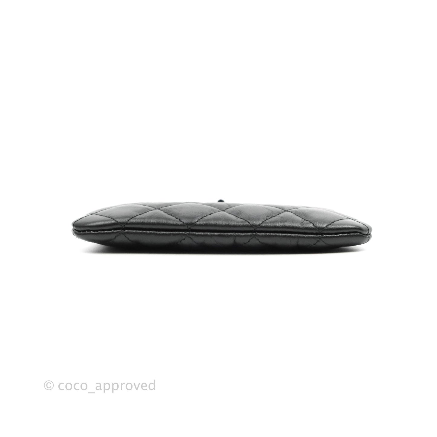 Chanel Quilted Mini Reissue O Case So Black Aged Calfskin