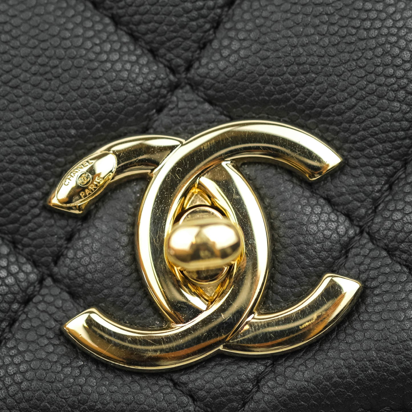 Chanel Quilted Large Business Affinity Flap Black Caviar Gold Hardware