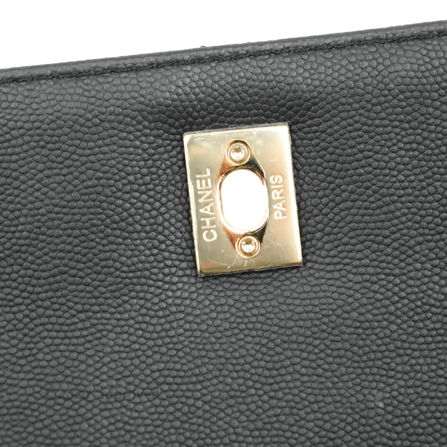 Chanel Quilted Large Business Affinity Flap Black Caviar Gold Hardware