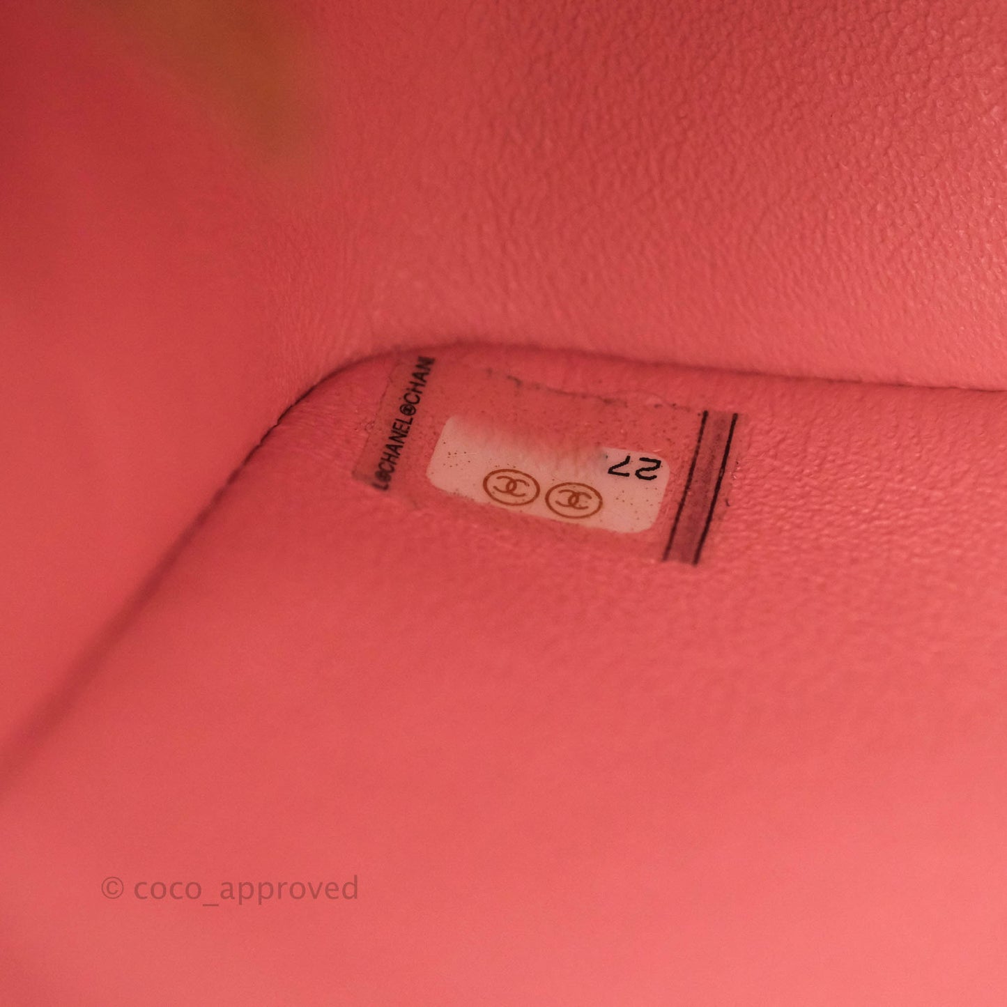 Chanel Quilted Mini Square Pink Lambskin Aged Gold Hardware 19S