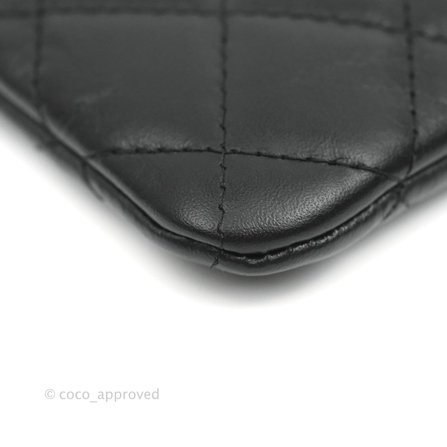 Chanel Quilted Mini Reissue O Case So Black Aged Calfskin