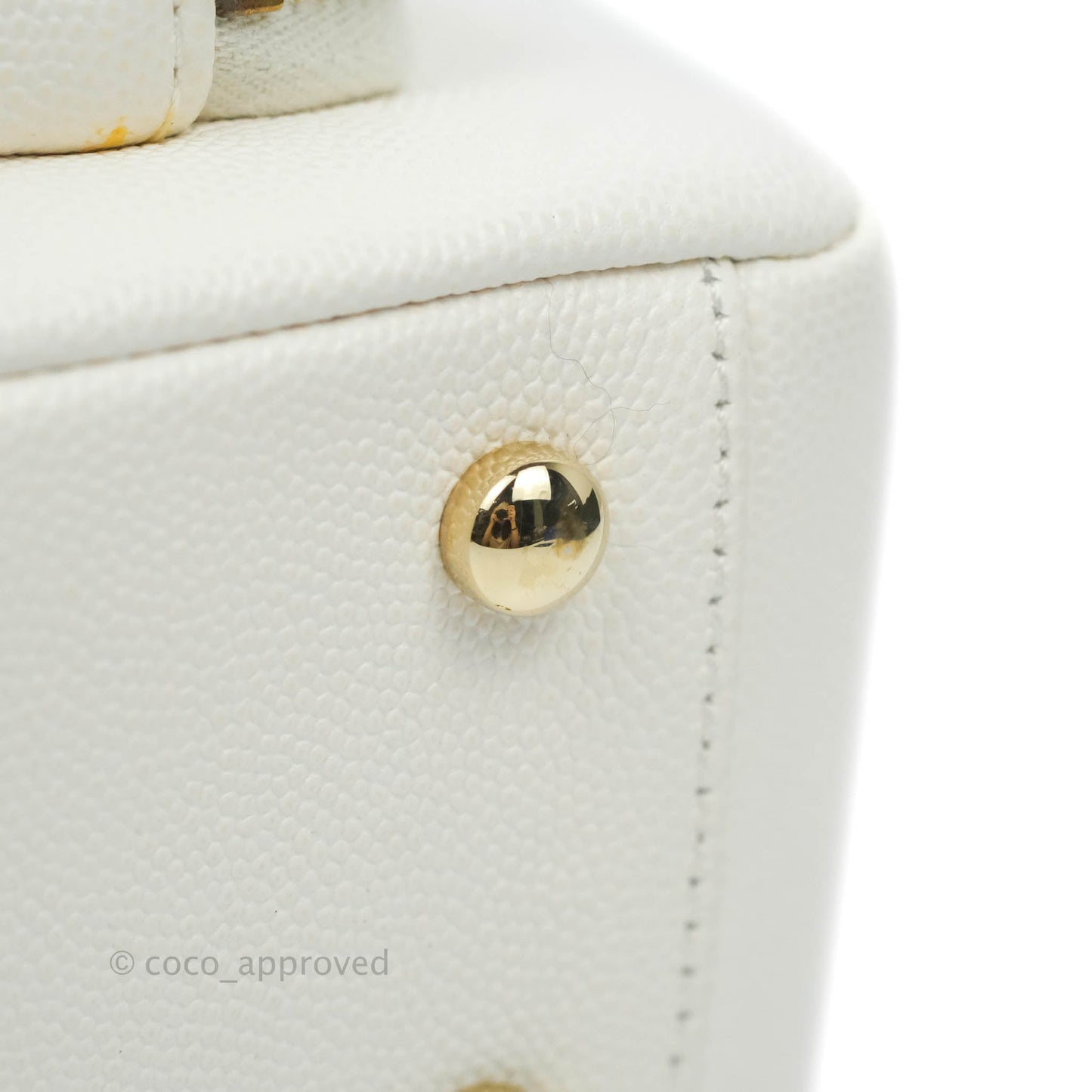 Chanel Quilted Medium Business Affinity Flap White Caviar Gold Hardware