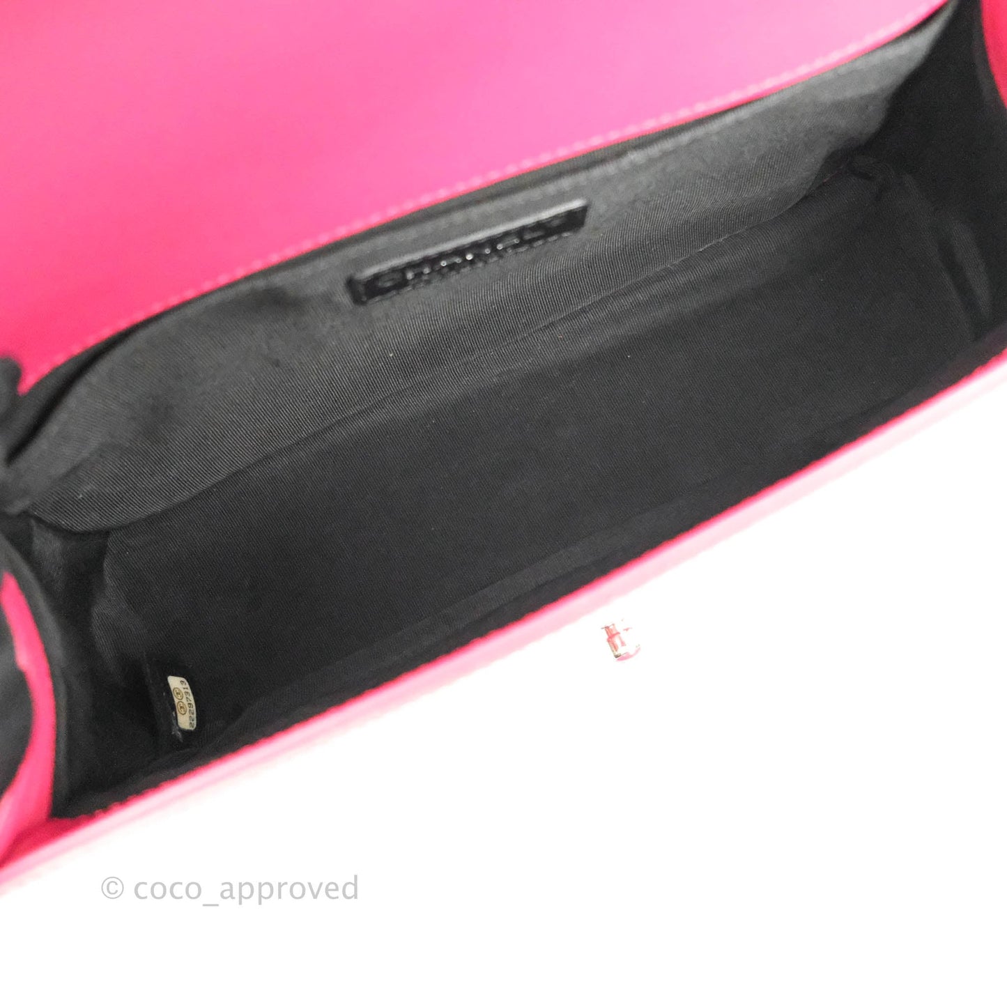 Chanel Quilted Medium Boy Bag Pink Patent Pink & Silver Hardware