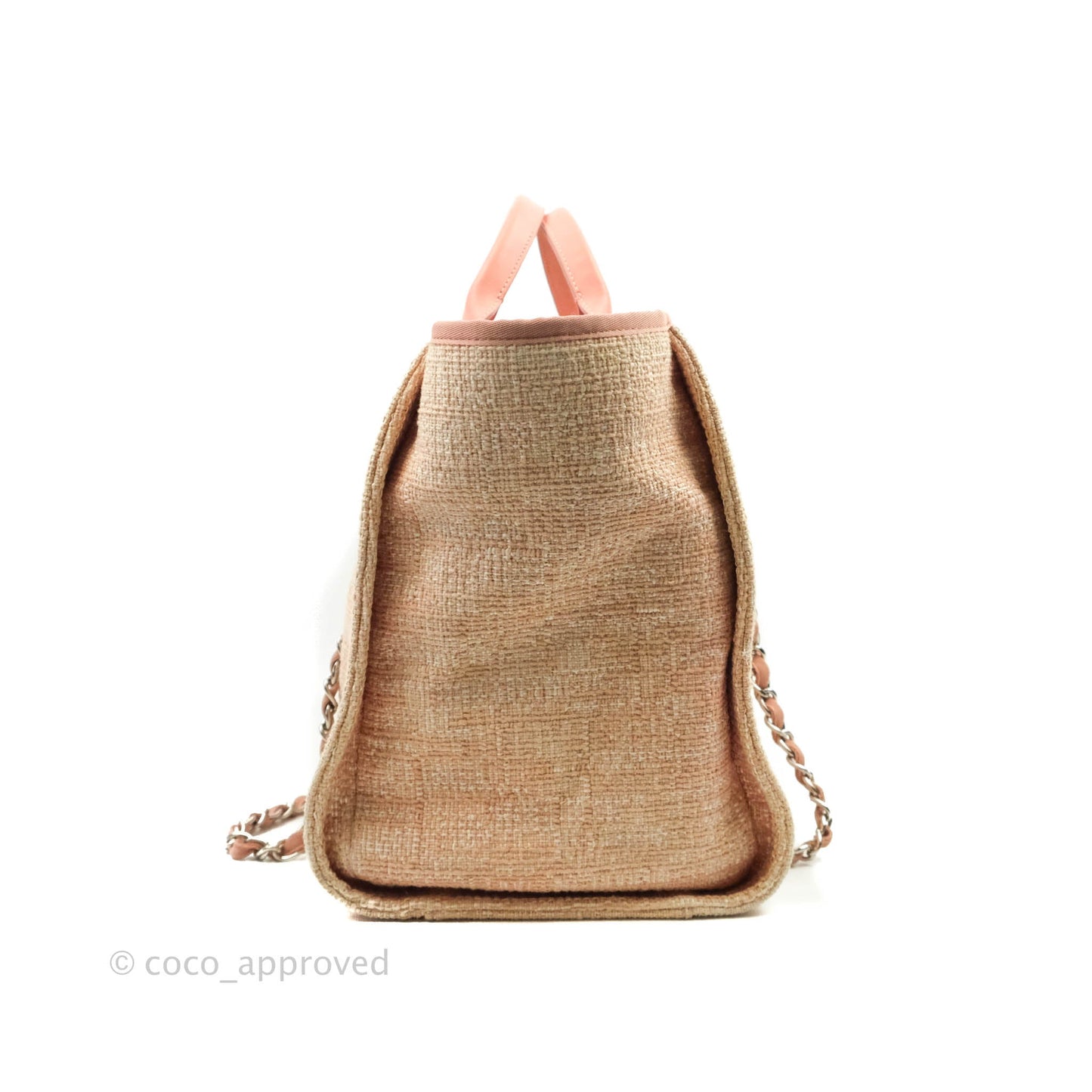 Chanel Large Deauville Pink Tweed