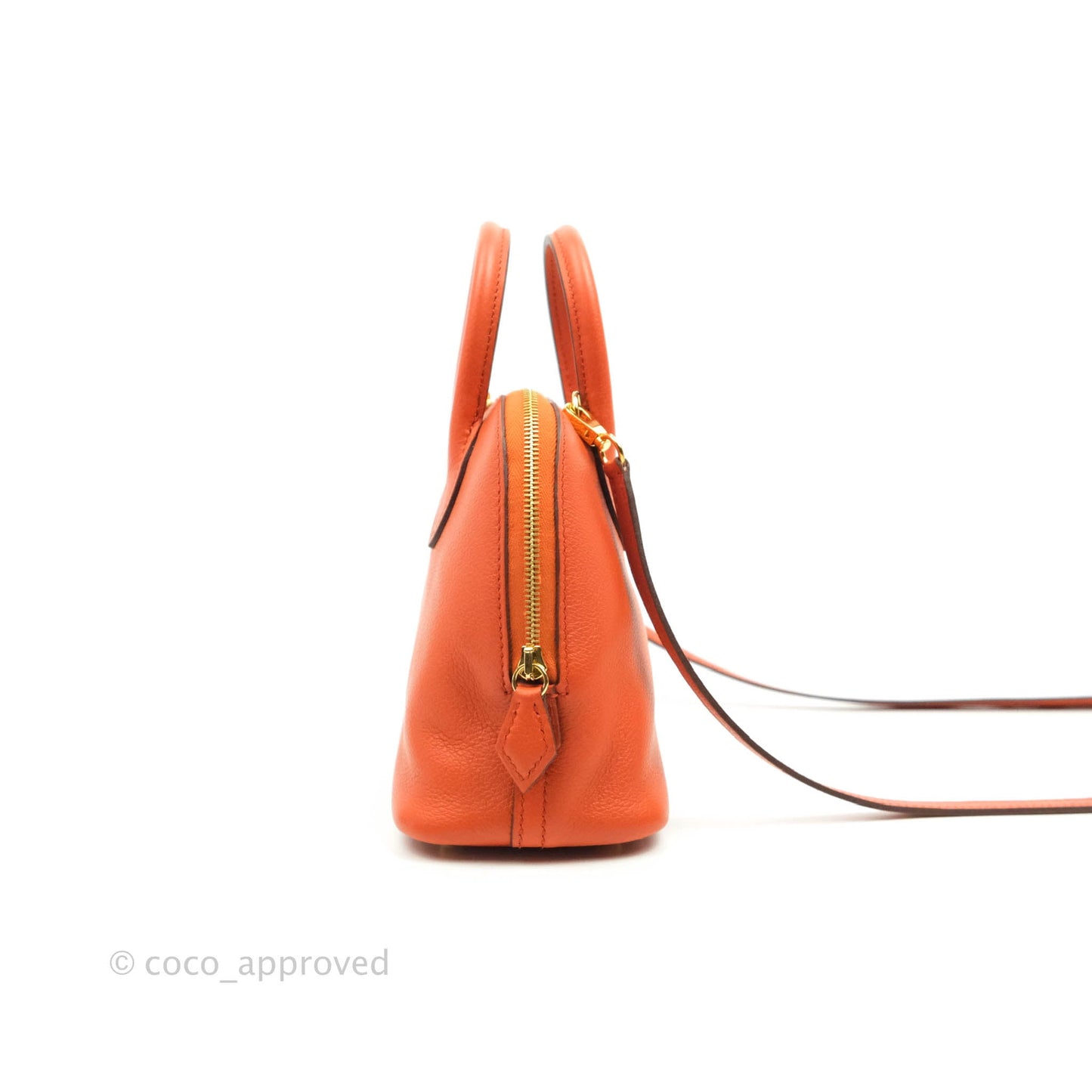 Hermès Bolide Mini 1923 Evercolour Terre Battue/Anemone Verso Gold Hardware
