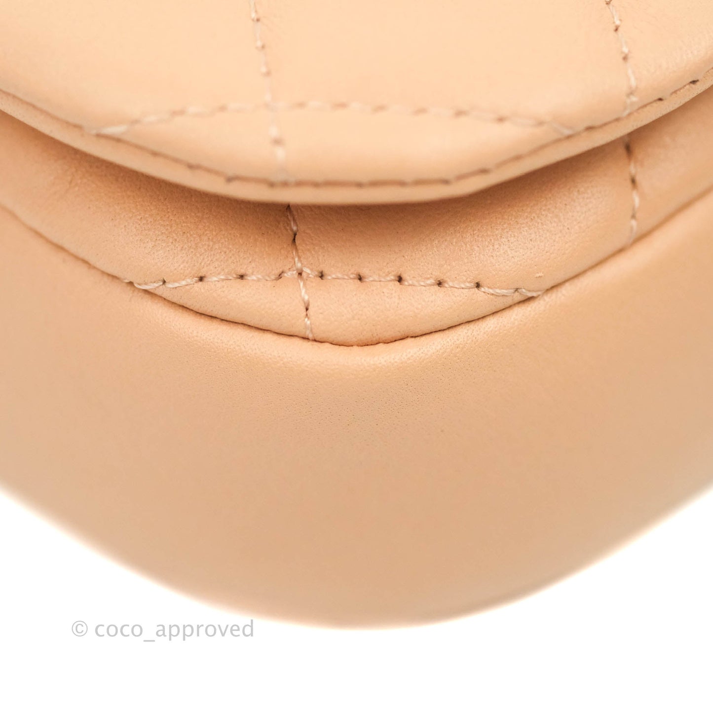 Chanel Clutch with Chain Beige Calfskin Aged Gold Hardware 21B