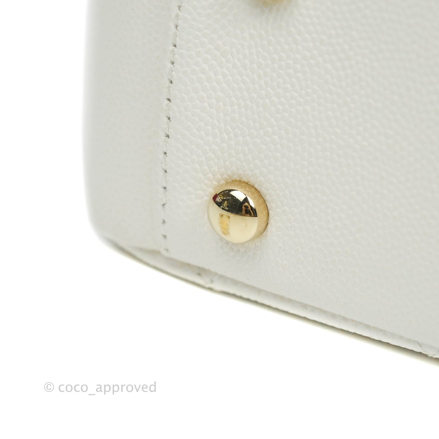 Chanel Quilted Medium Business Affinity Flap White Caviar Gold Hardware