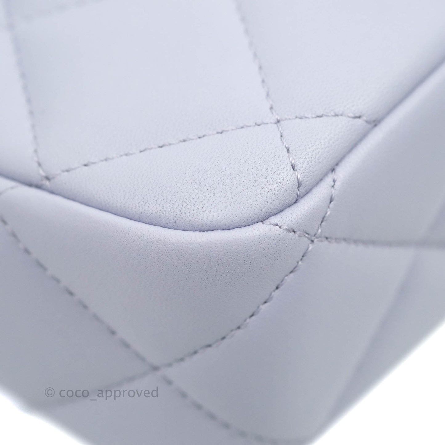 Chanel Quilted My Perfect Mini With Pearl Lilac Lambskin Silver Hardware