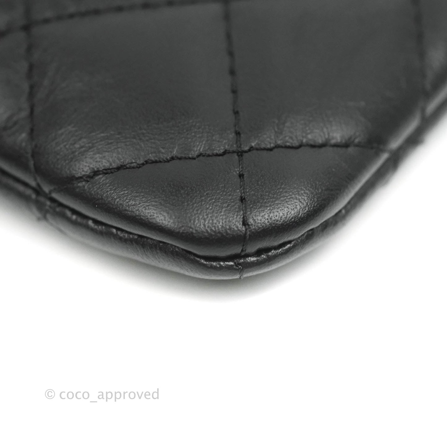 Chanel Quilted Mini Reissue O Case So Black Aged Calfskin