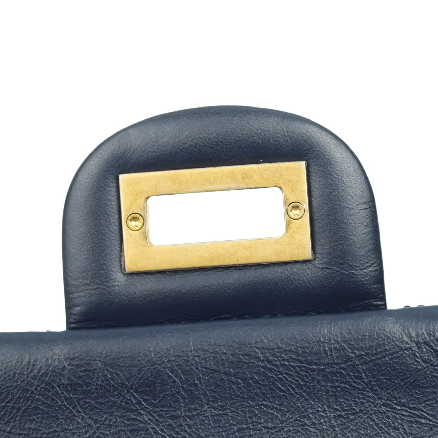 Chanel Reissue Quilted Navy Aged Calfskin Aged Gold Hardware 225