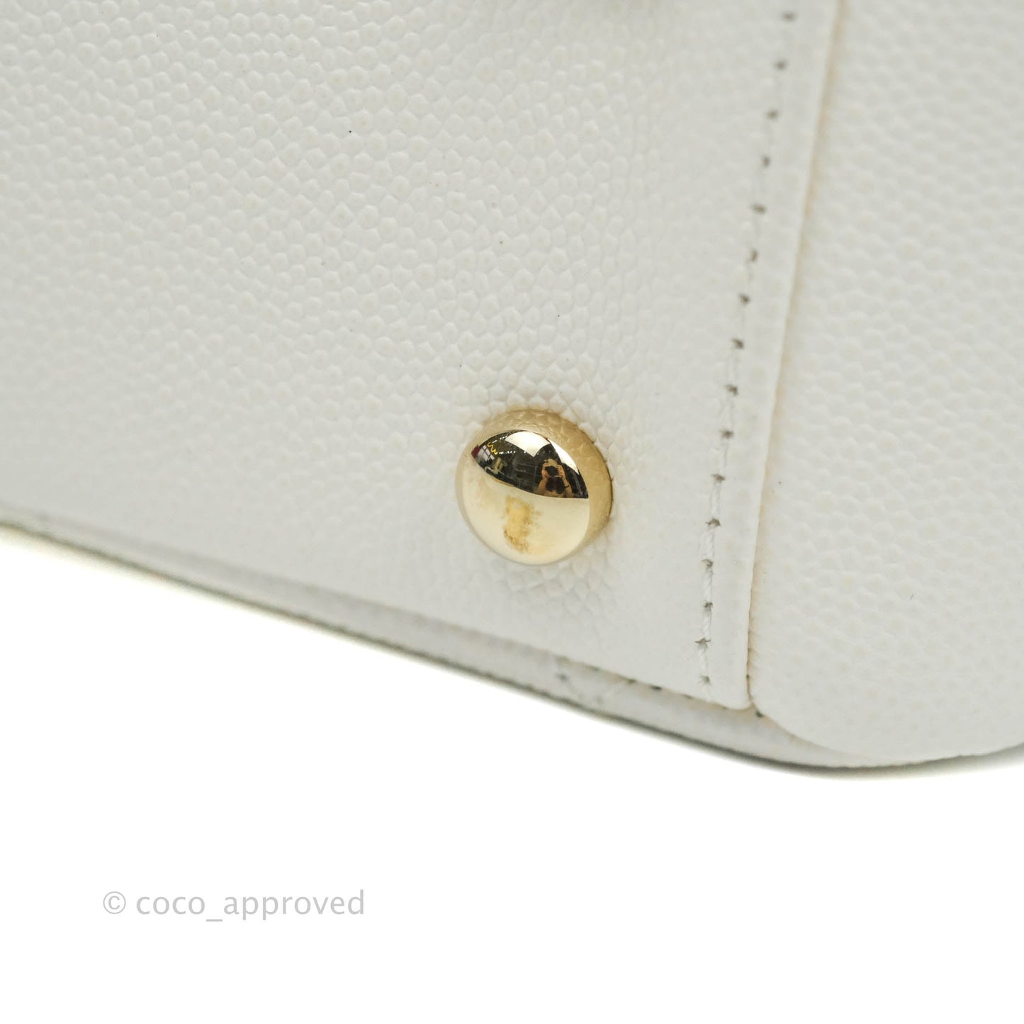 Chanel Quilted Medium Business Affinity Flap White Caviar Gold Hardware