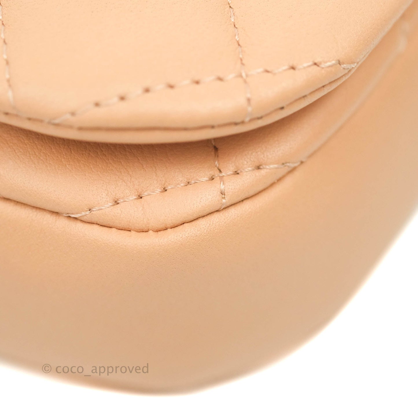 Chanel Clutch with Chain Beige Calfskin Aged Gold Hardware 21B