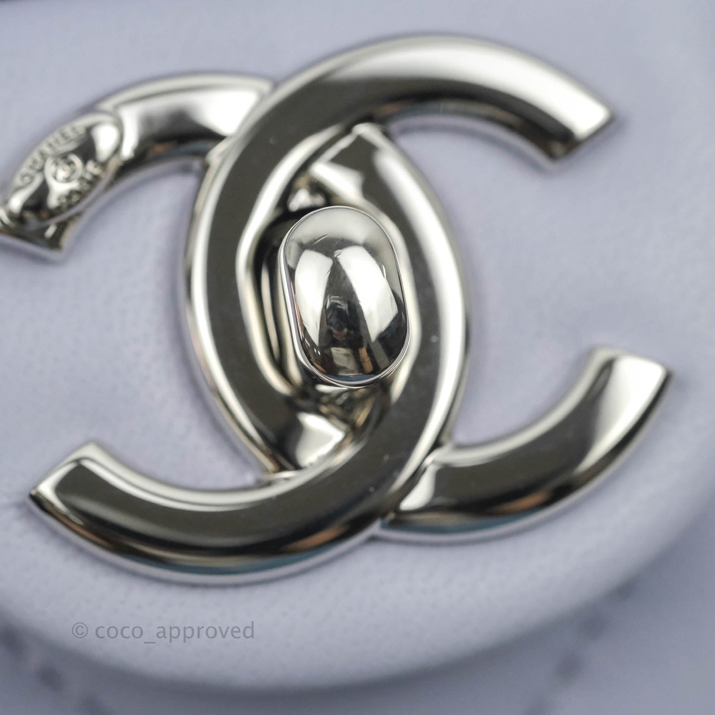 Chanel Quilted My Perfect Mini With Pearl Lilac Lambskin Silver Hardware