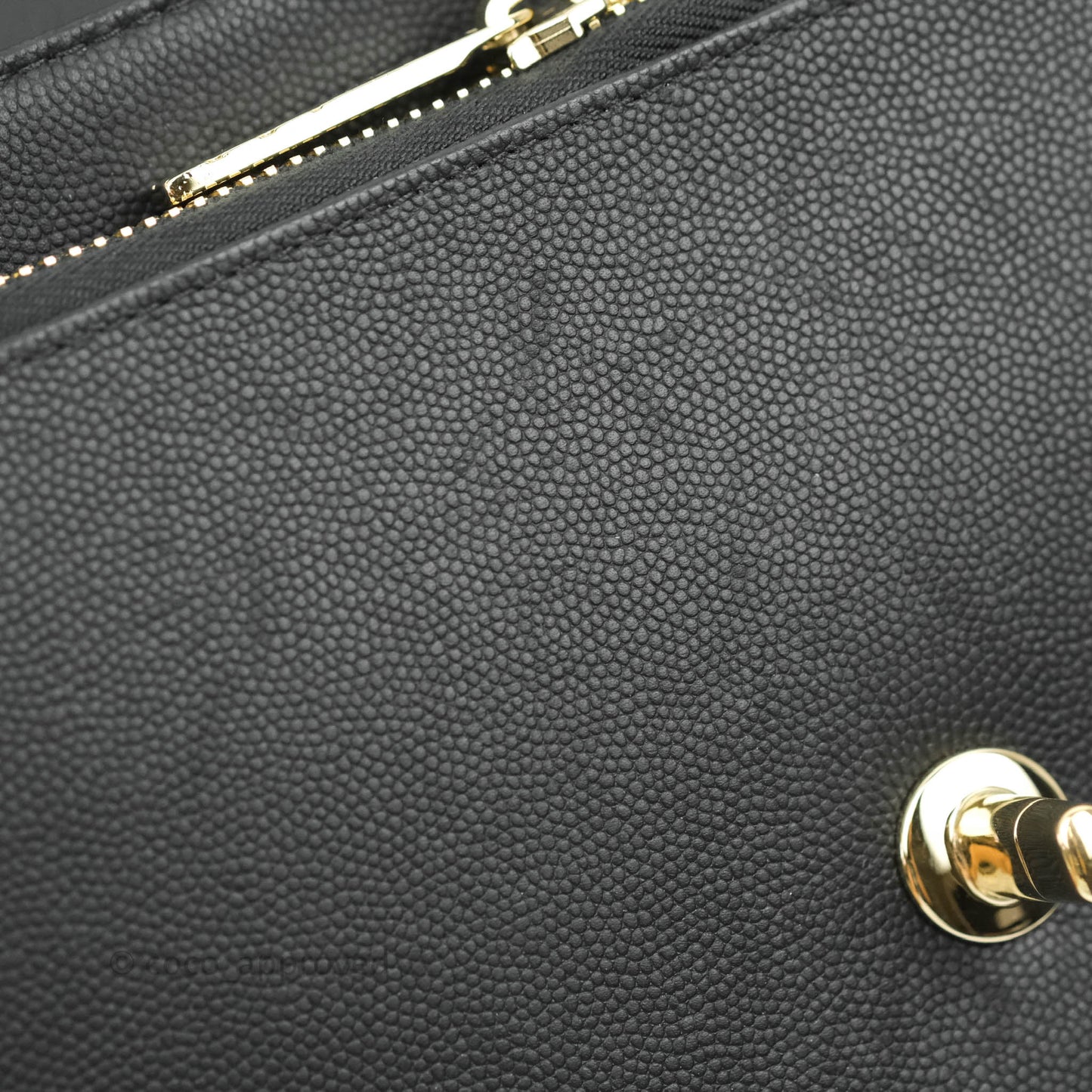 Chanel Quilted Large Business Affinity Flap Black Caviar Gold Hardware