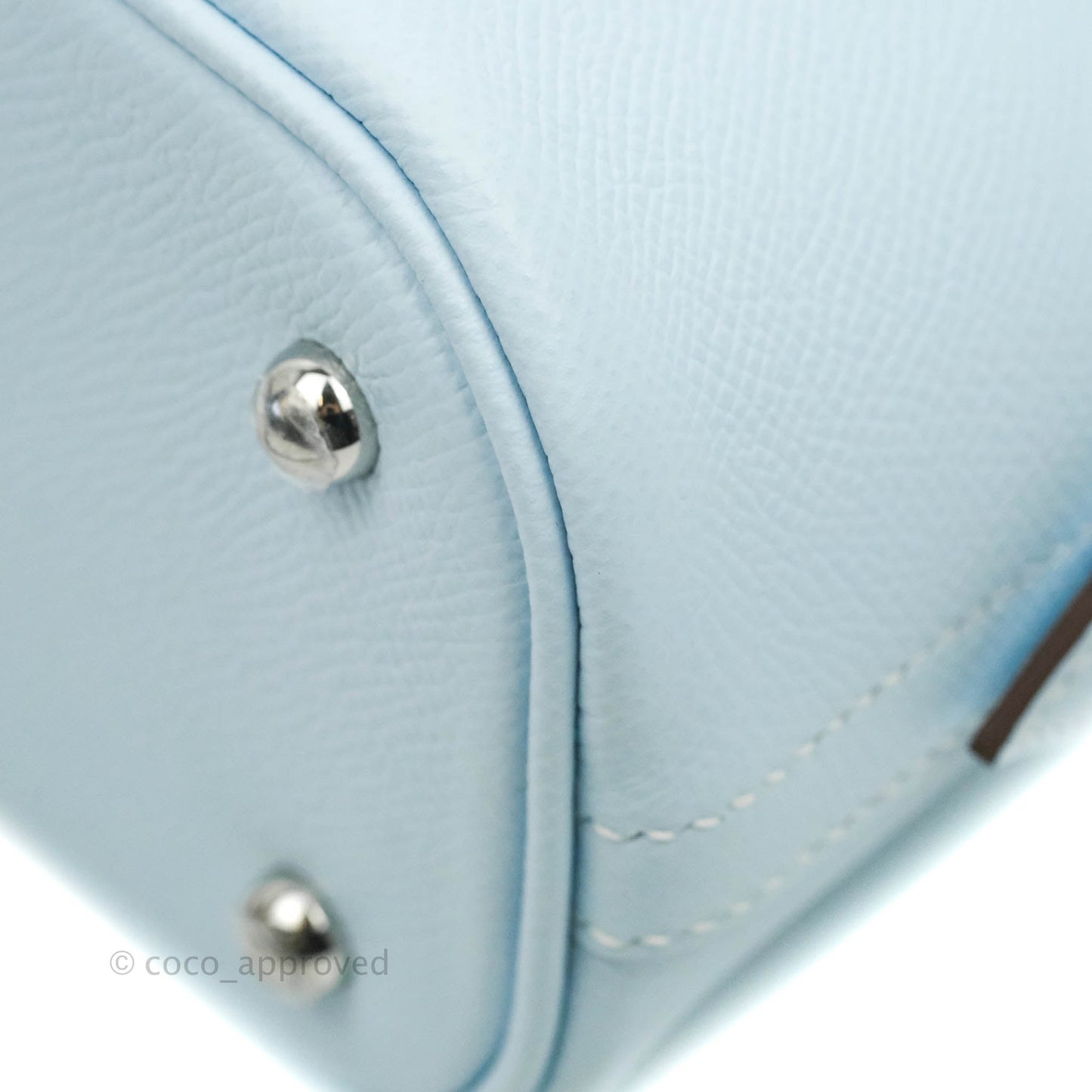 Hermès Bolide 25 Bleu Brume Epsom Palladium Hardware