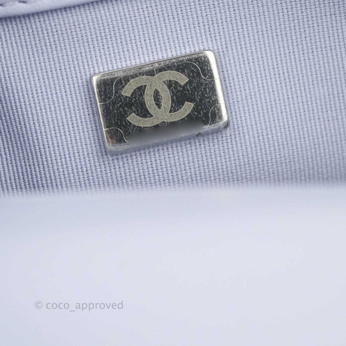 Chanel Quilted My Perfect Mini With Pearl Lilac Lambskin Silver Hardware