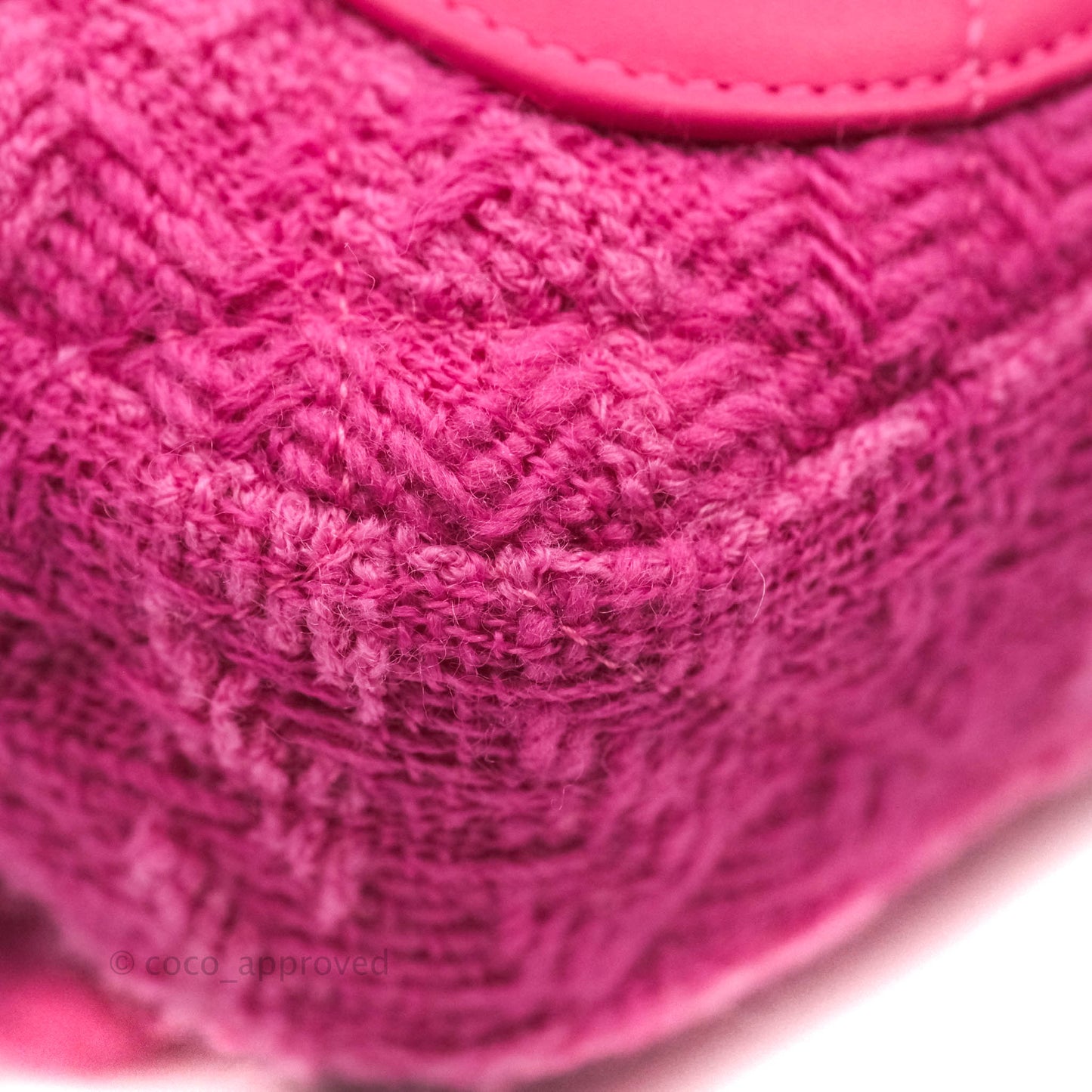 Chanel 19 Quilted Pink Tweed Waist Bag Mixed Hardware
