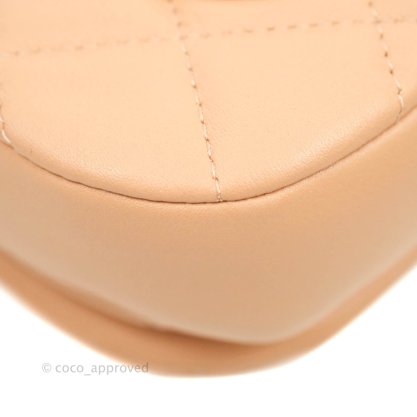 Chanel Clutch with Chain Beige Calfskin Aged Gold Hardware 21B
