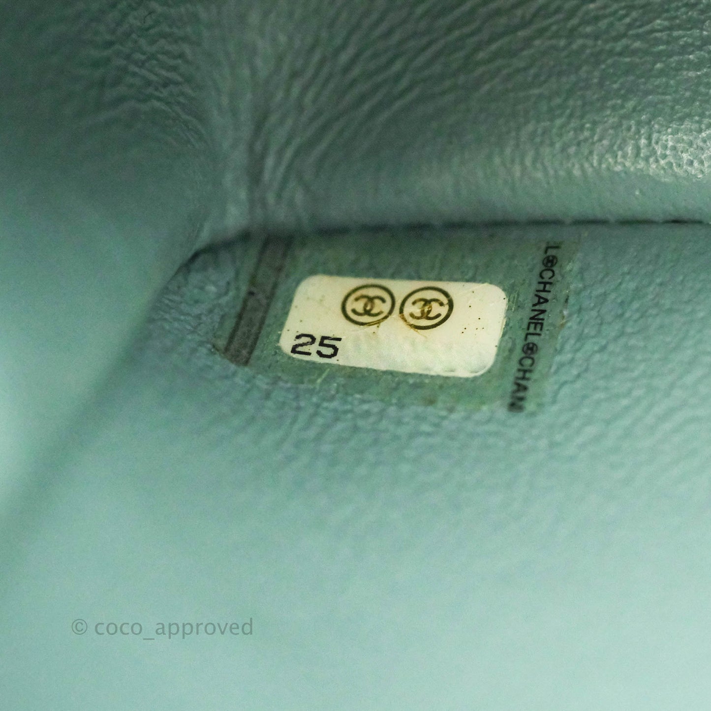Chanel Quilted Mini Rectangular Flap Iridescent Blue Green Aged Gold Hardware