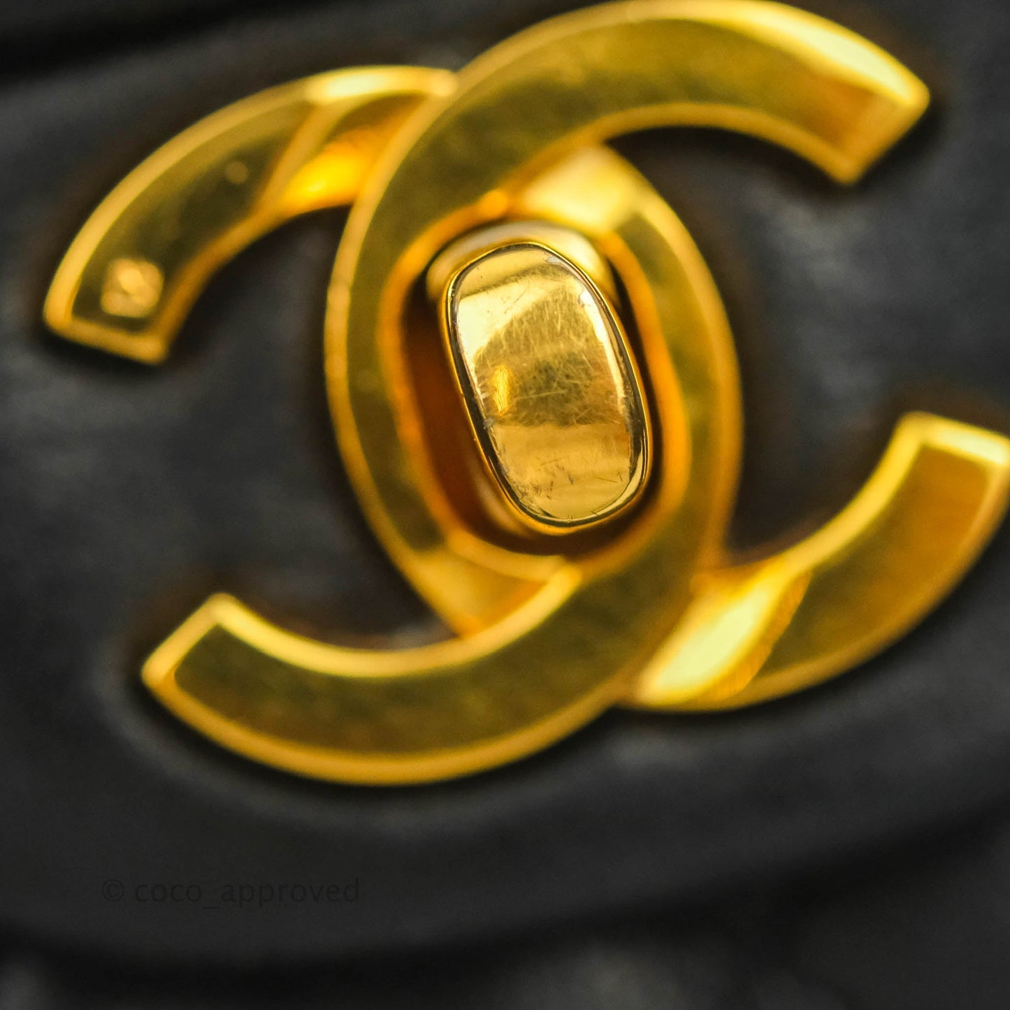 Chanel Classic Vintage Small S/M Flap Black Lambskin 24K Gold Hardware