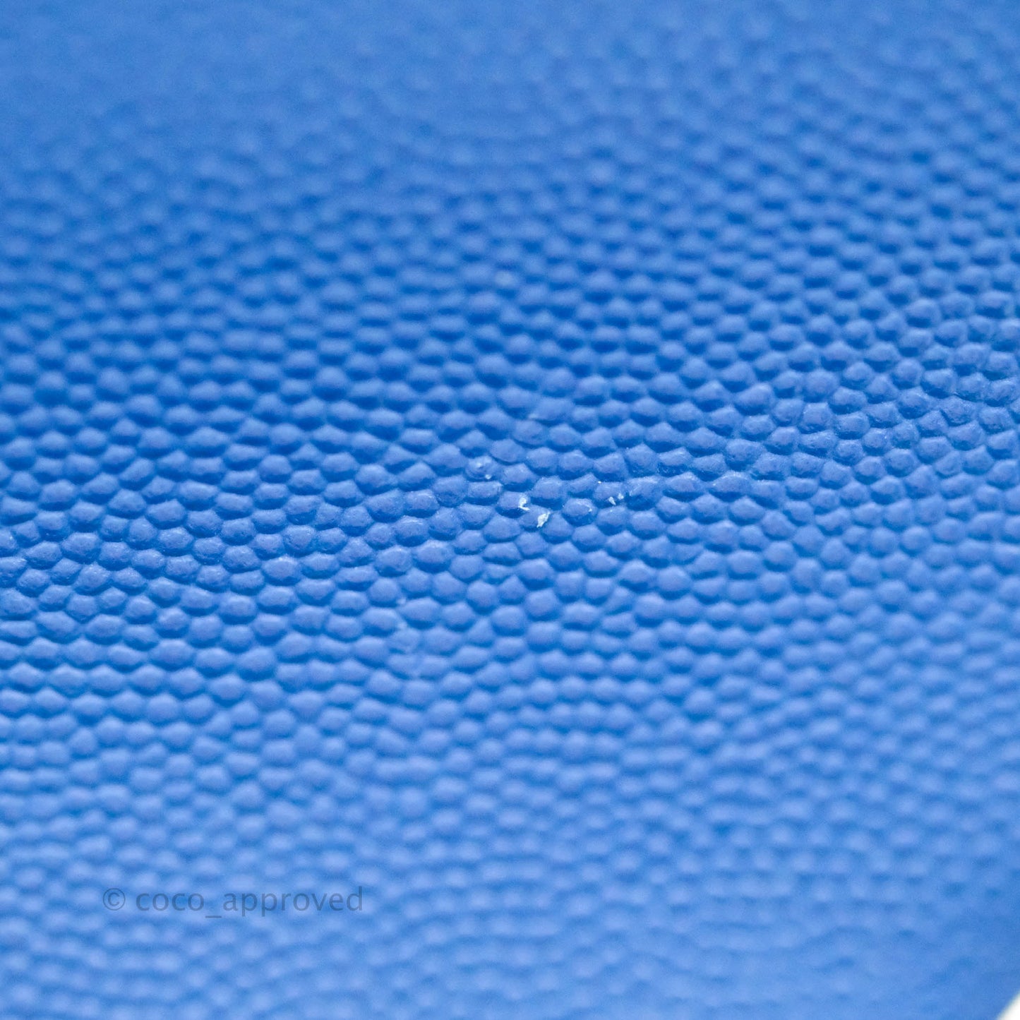 Chanel Quilted Mini Rectangular Flap Blue Caviar Silver Hardware