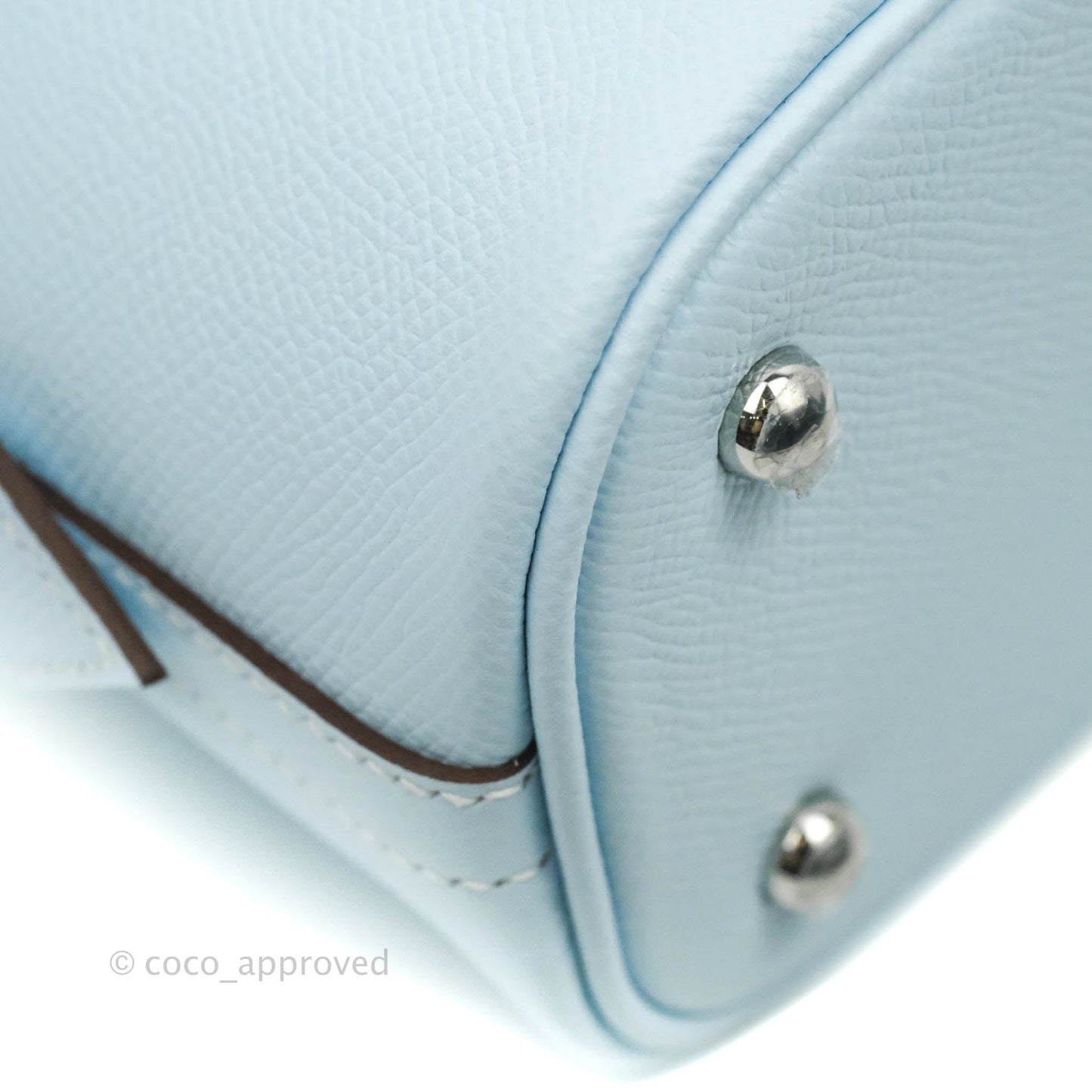 Hermès Bolide 25 Bleu Brume Epsom Palladium Hardware