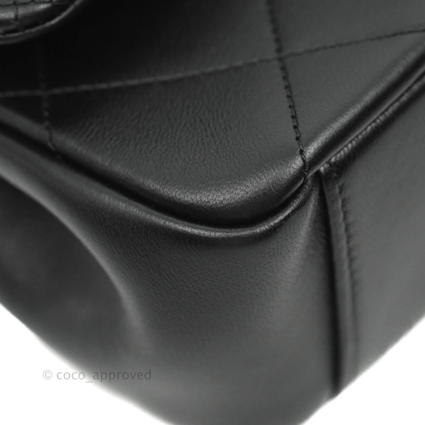 Chanel A Real Catch Quilted Flap Bag Black Aged Gold Hardware