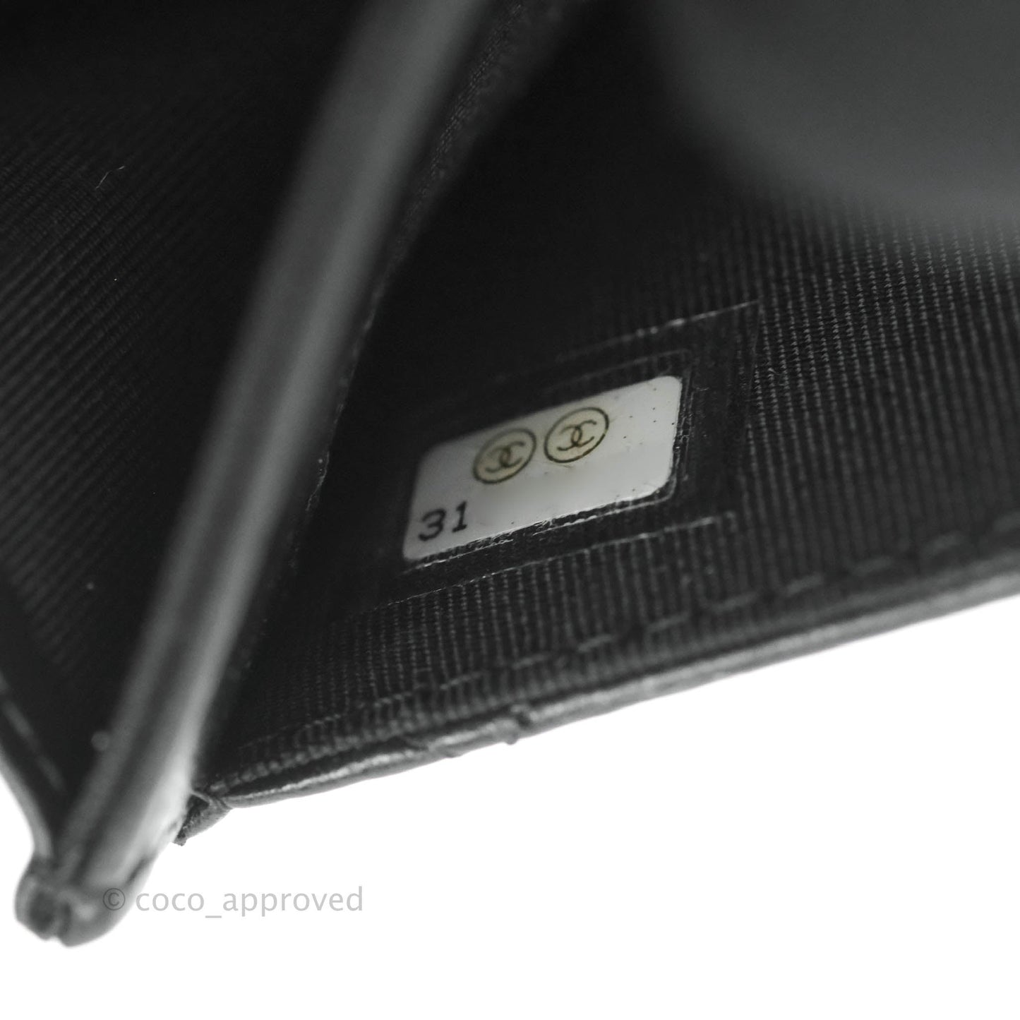 Chanel Quilted Flap Card Holder So Black Lambskin