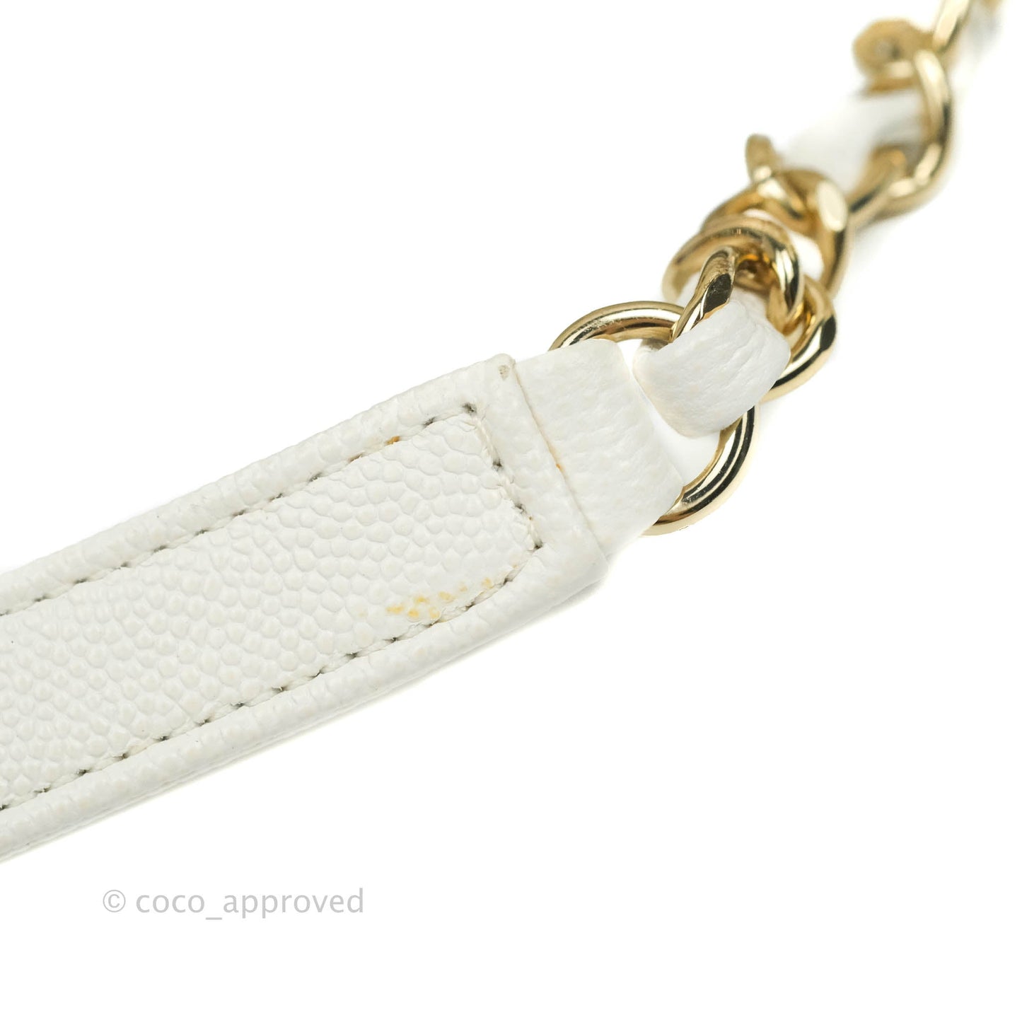 Chanel Quilted Medium Business Affinity Flap White Caviar Gold Hardware