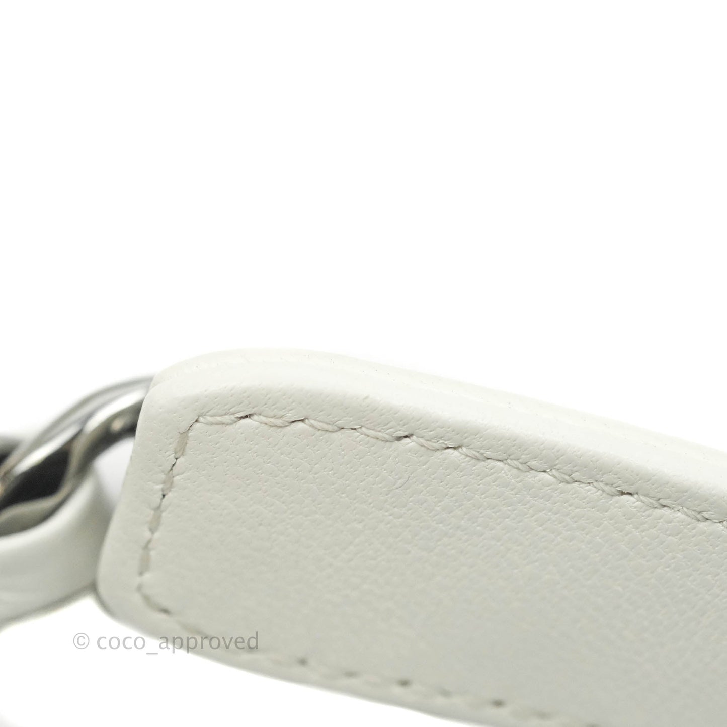 Chanel 19 Small White Goatskin Mixed Hardware 20A