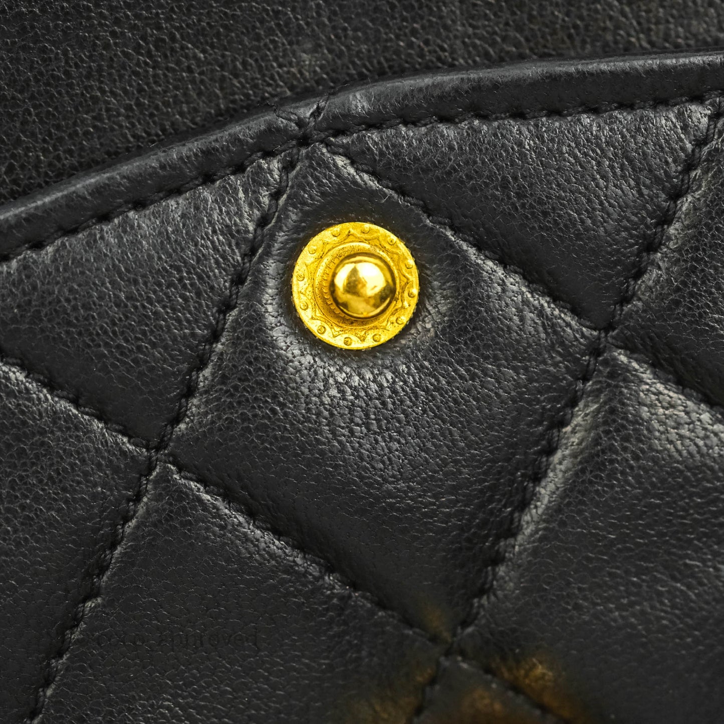 Chanel Classic Vintage Small S/M Flap Black Lambskin 24K Gold Hardware