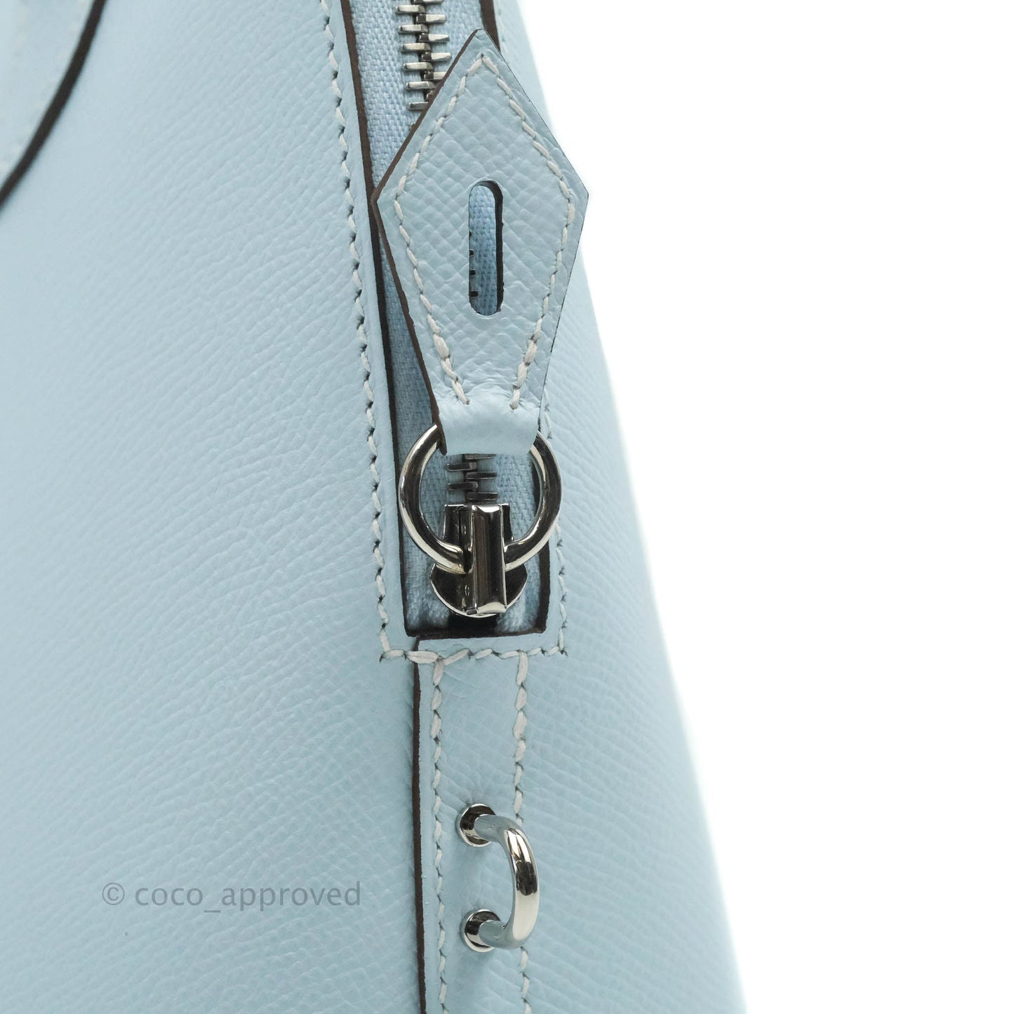 Hermès Bolide 25 Bleu Brume Epsom Palladium Hardware