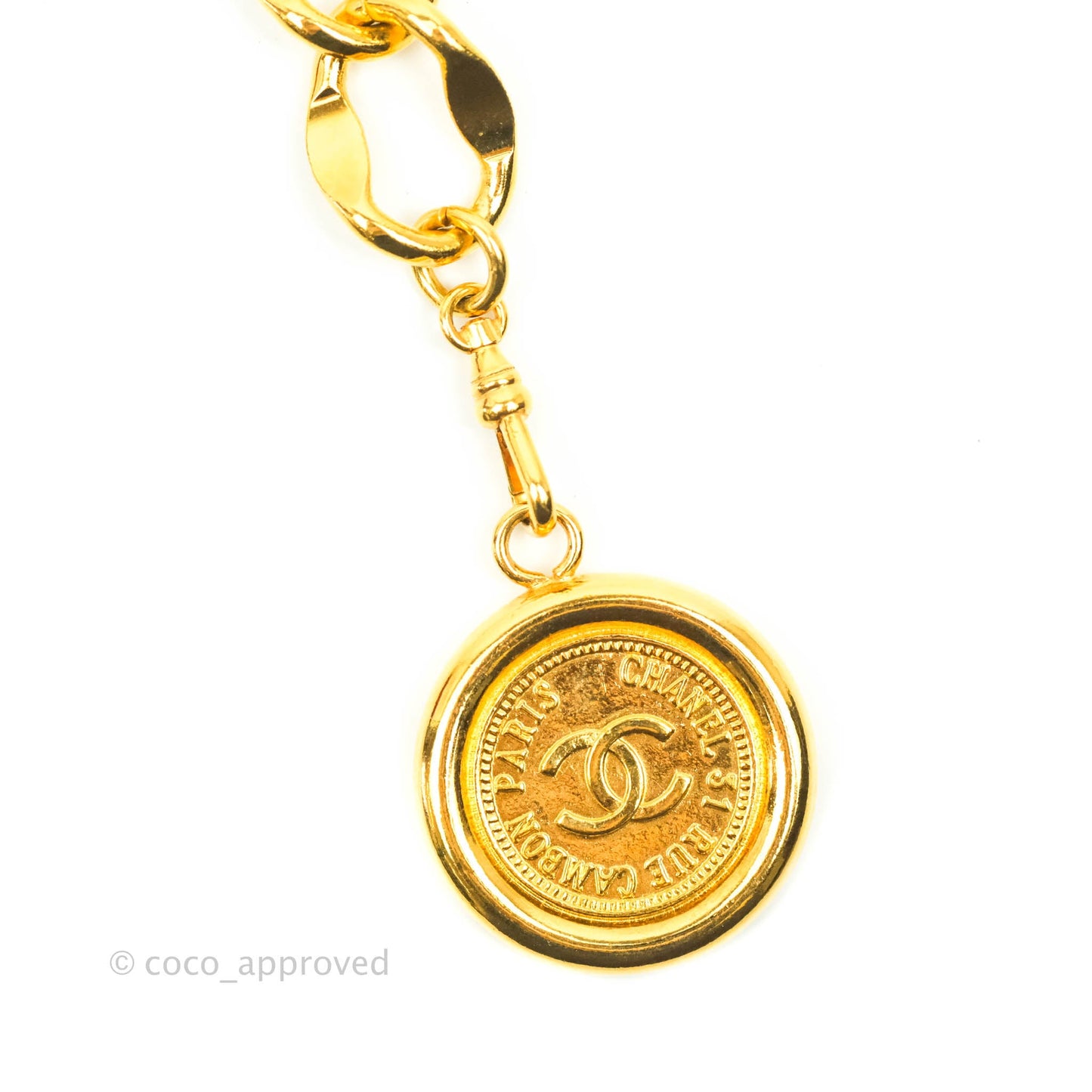 Chanel Vintage Chain 31 Rue Cambon Paris Belt Gold Tone
