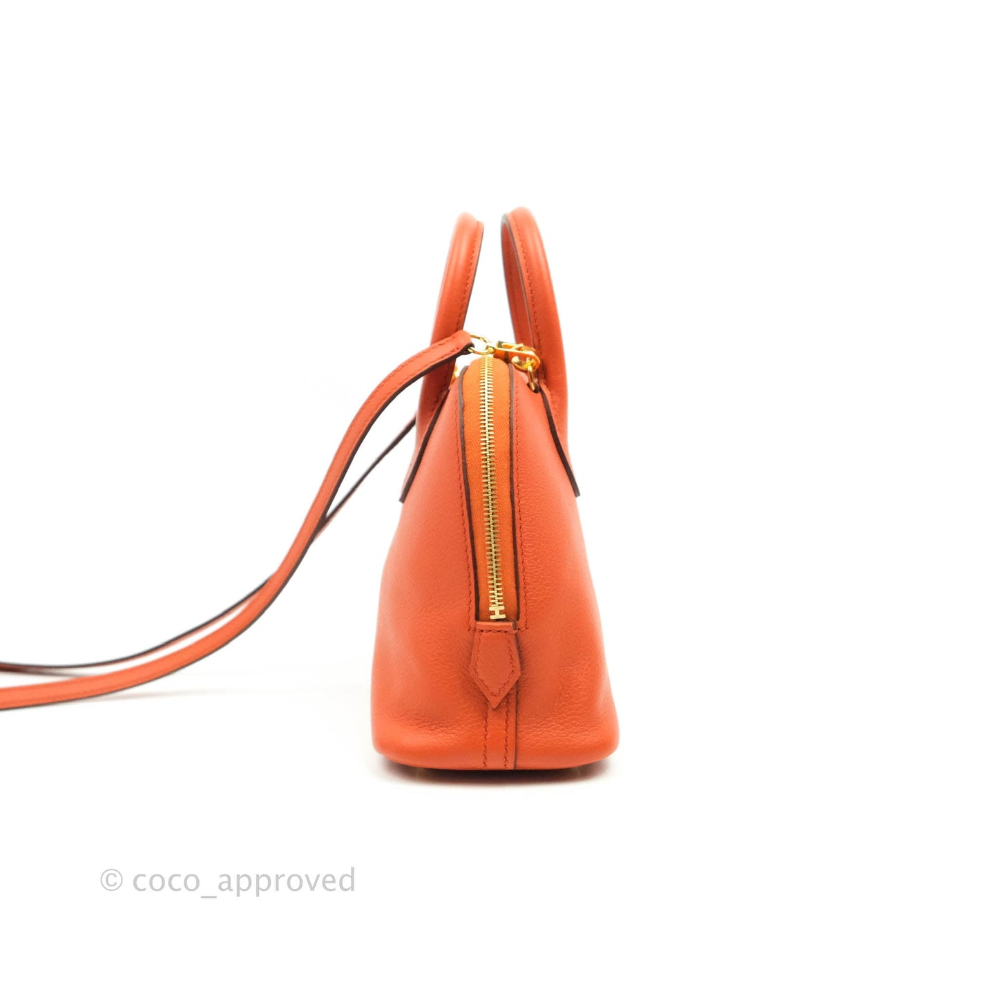 Hermès Bolide Mini 1923 Evercolour Terre Battue/Anemone Verso Gold Hardware