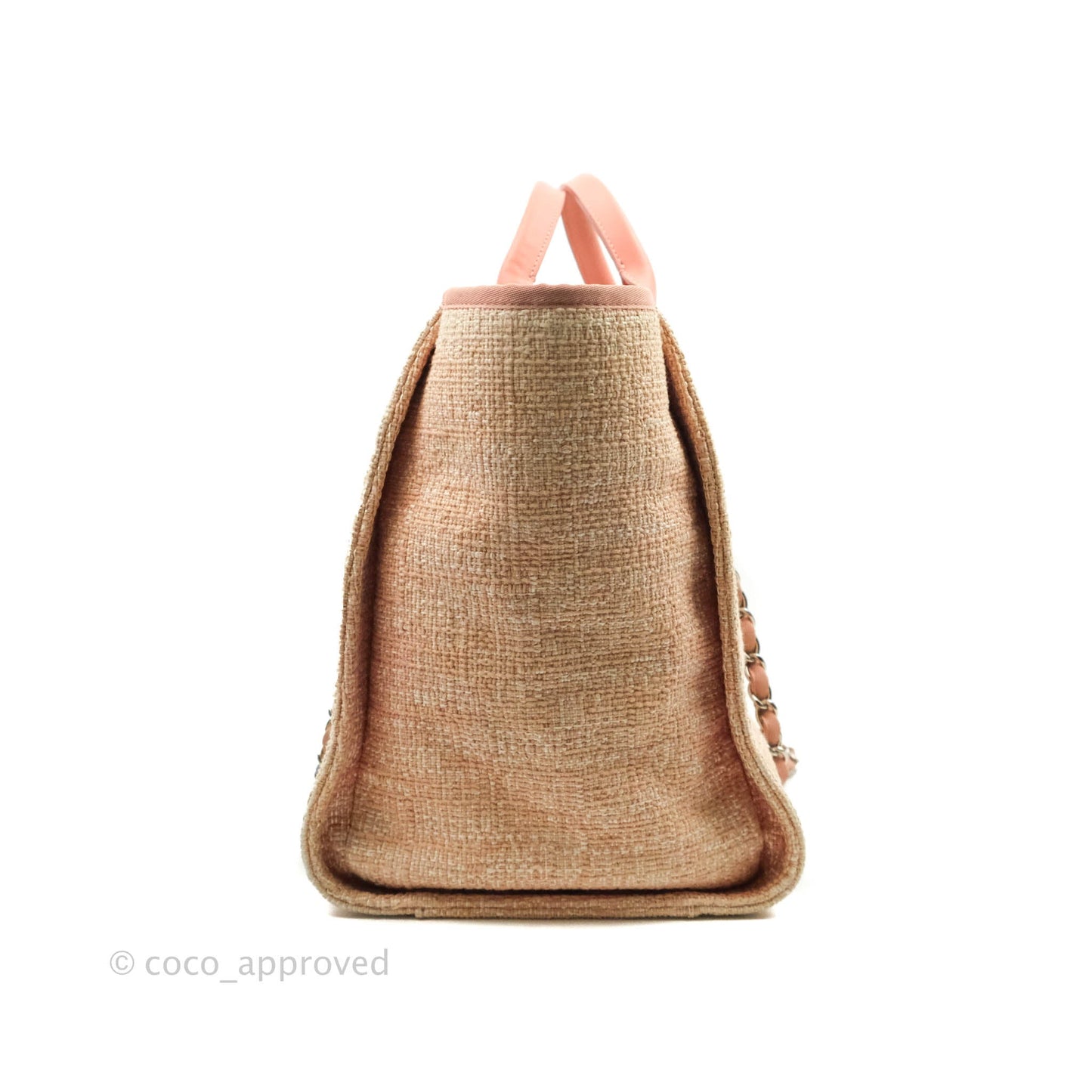 Chanel Large Deauville Pink Tweed