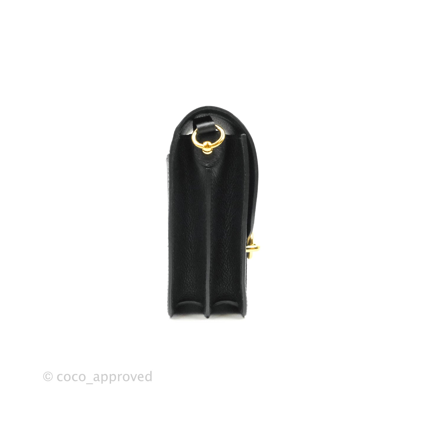Hermès Roulis Mini 18 Black Clemence Gold Hardware